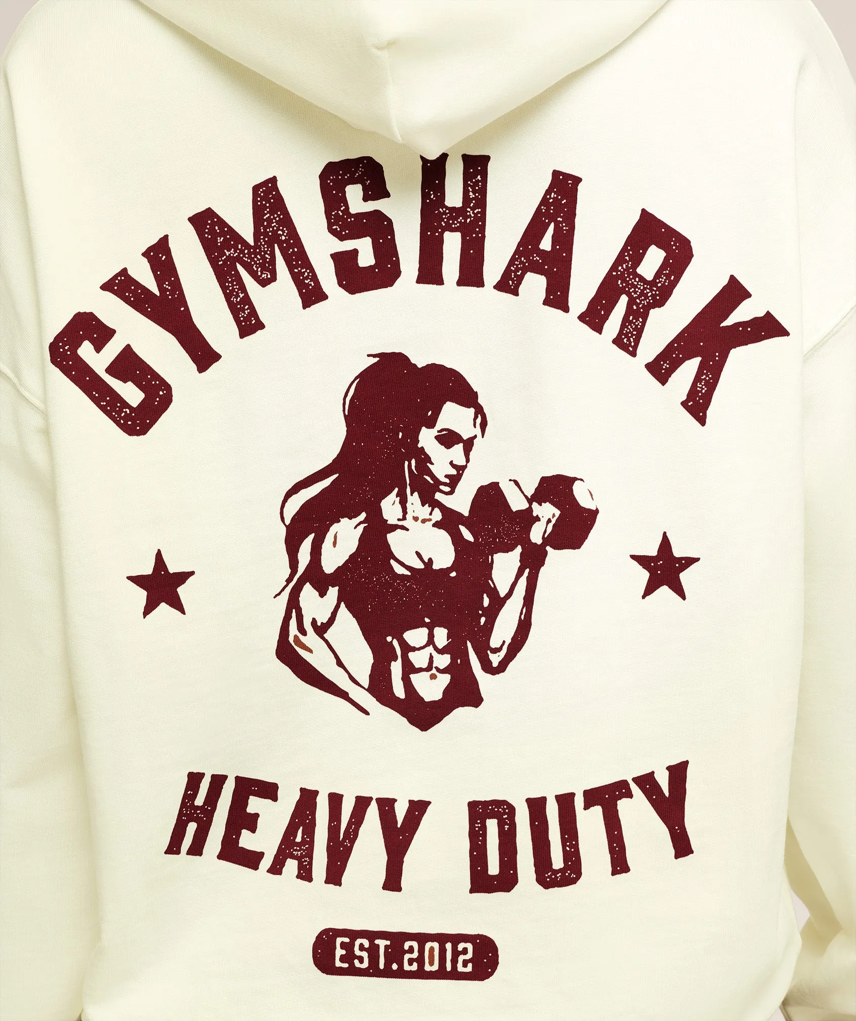 Gymshark Heavy Duty Oversized Hoodie - GS Soft White sold by Gymshark product image thumbnail 5
