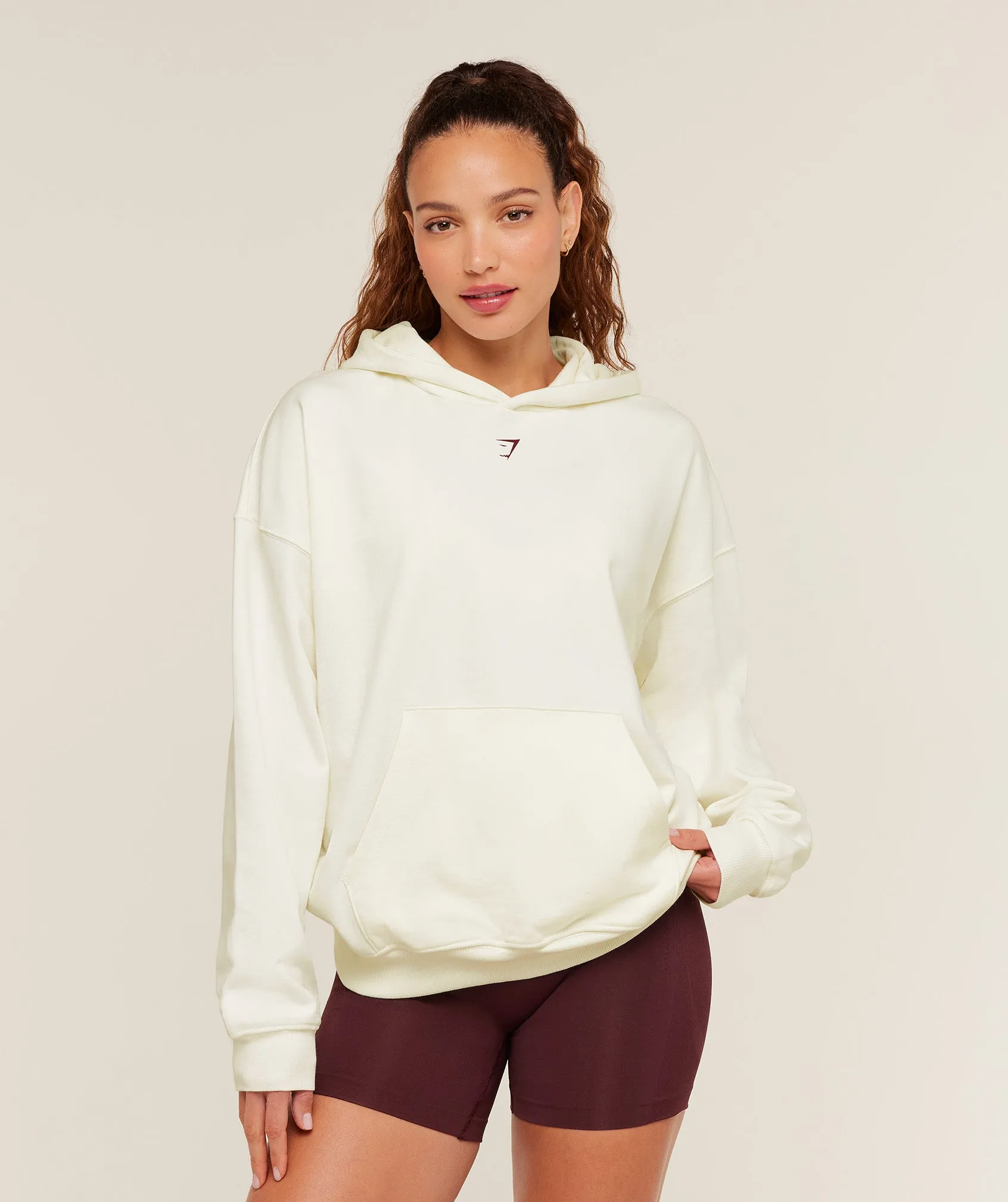 Gymshark Heavy Duty Oversized Hoodie - GS Soft White sold by Gymshark product image thumbnail 2