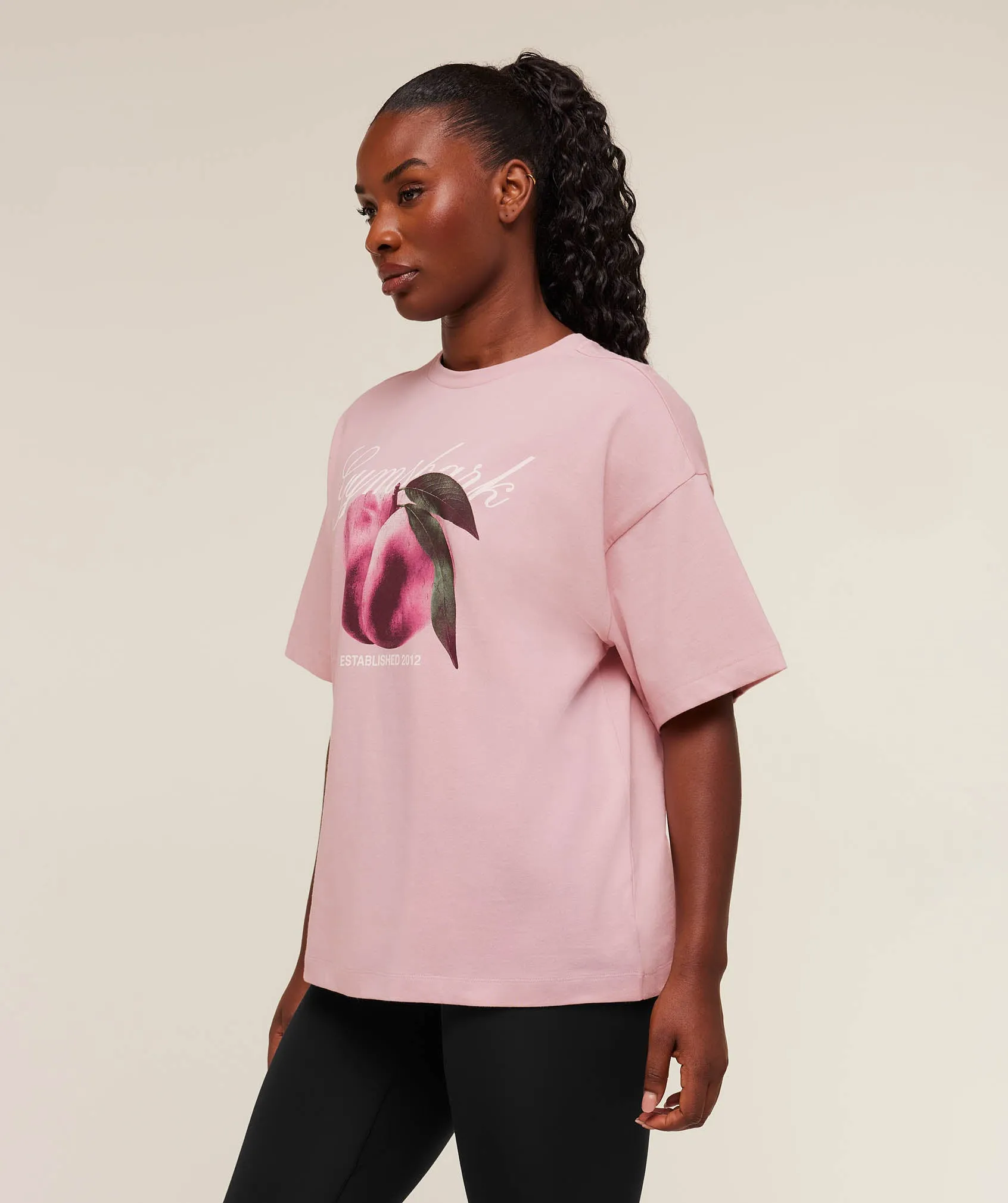 Gymshark Juicy Peach Short Sleeve T-Shirt - Cloud Pink sold by Gymshark product image thumbnail 3