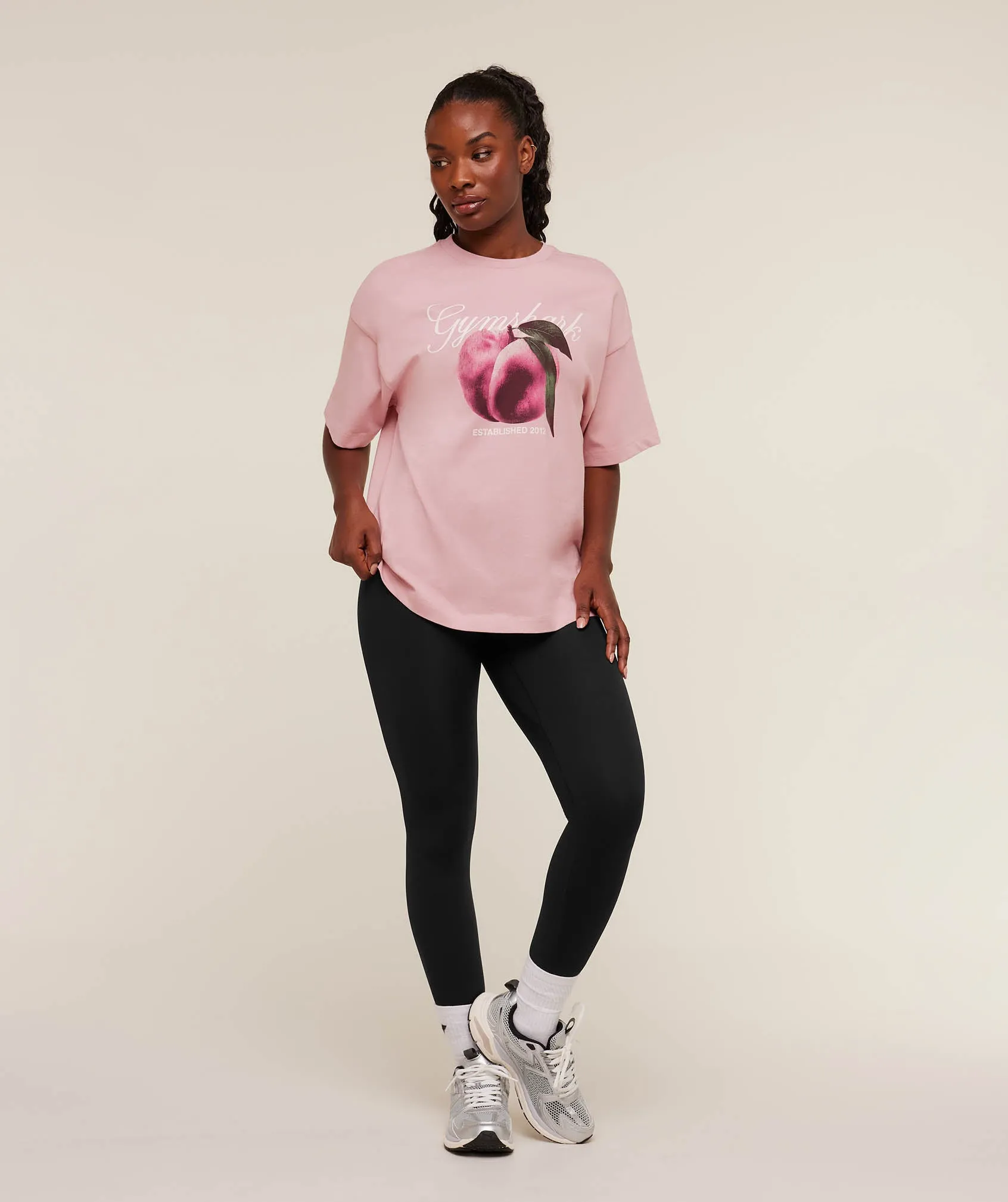 Gymshark Juicy Peach Short Sleeve T-Shirt - Cloud Pink sold by Gymshark product image thumbnail 4