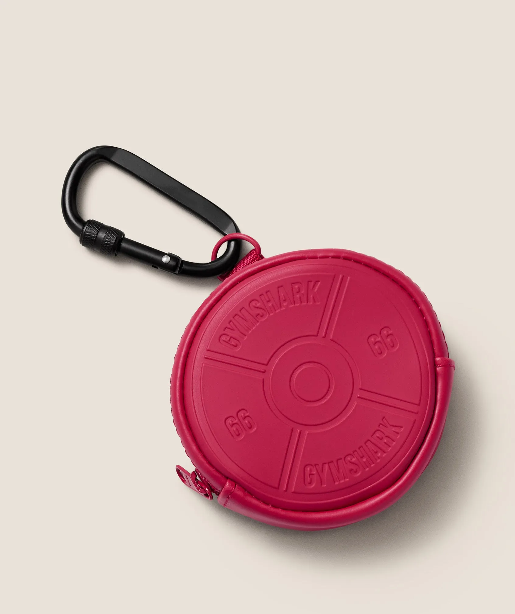 Gymshark Weight Plate Zip Coin Pouch - Build Pink sold by Gymshark