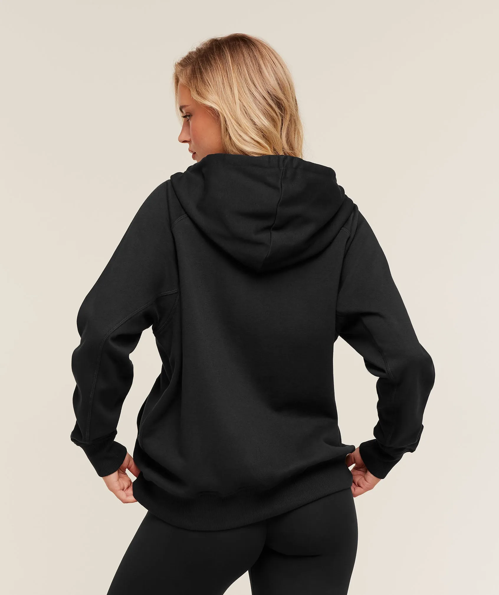 Gymshark Training Fleece Oversized Zip Hoodie - GS Black sold by Gymshark product image thumbnail 2