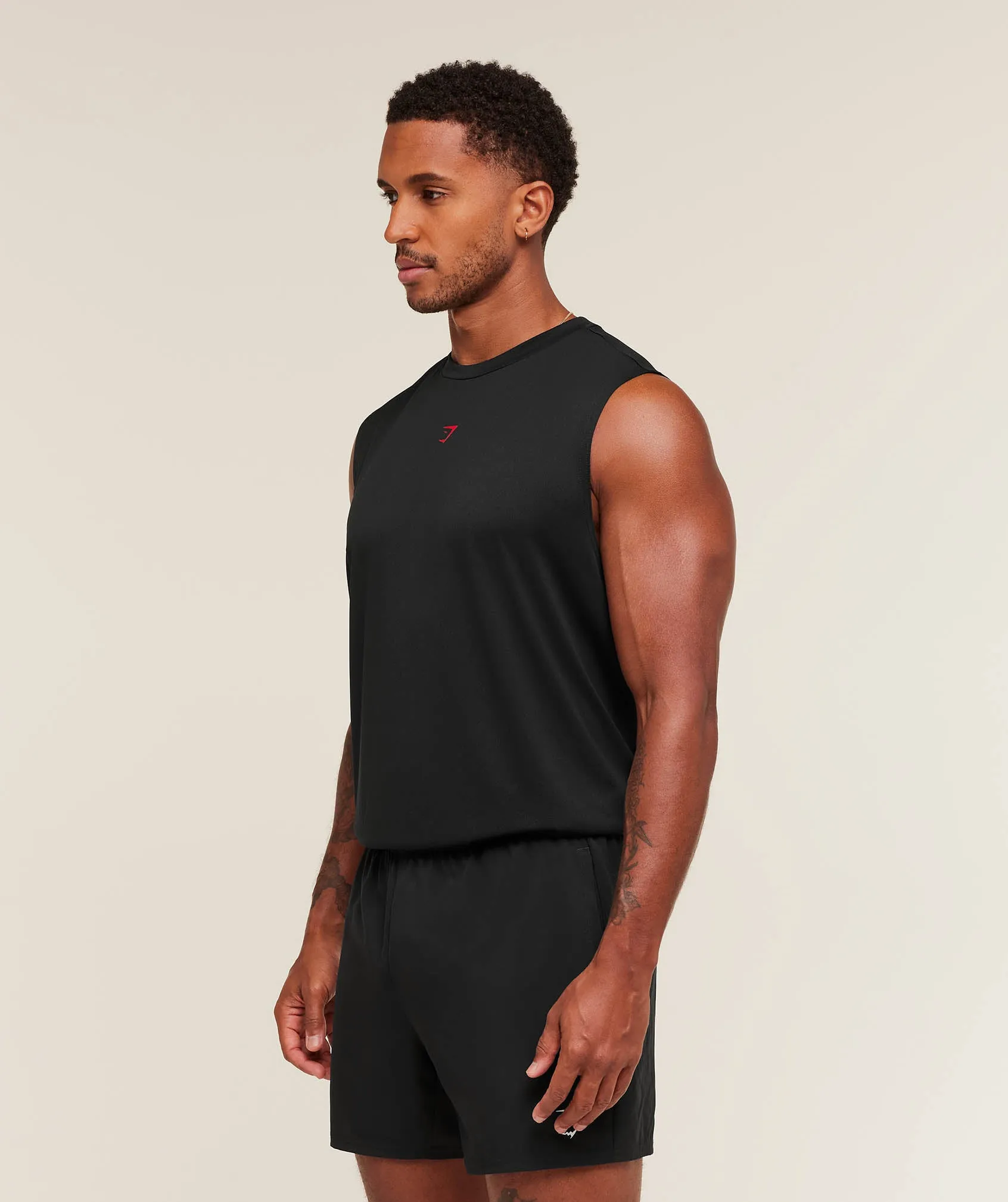 Gymshark Hybrid Graphic Tank - Black sold by Gymshark product image thumbnail 3