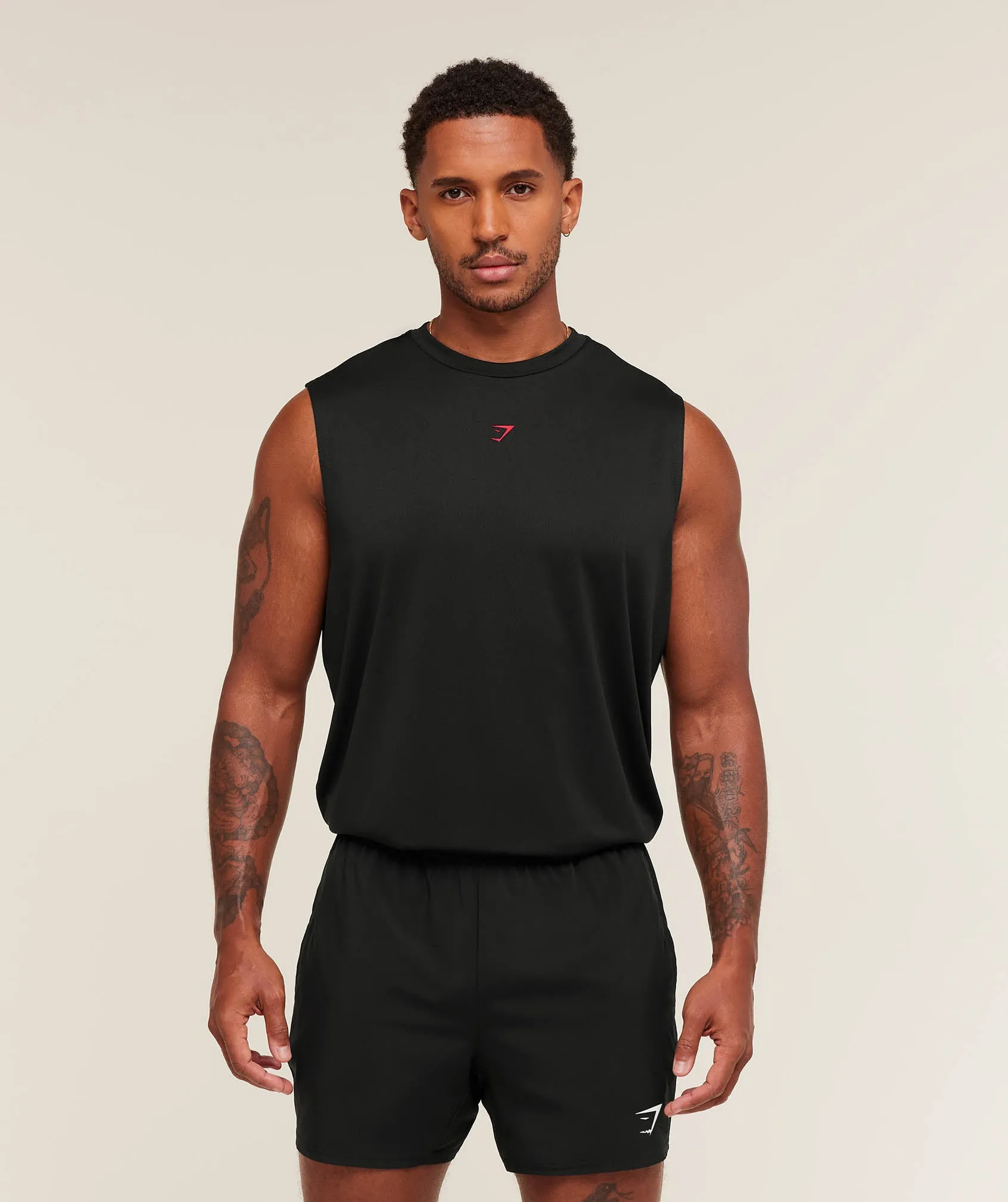 Gymshark Hybrid Graphic Tank - Black sold by Gymshark product image thumbnail 2