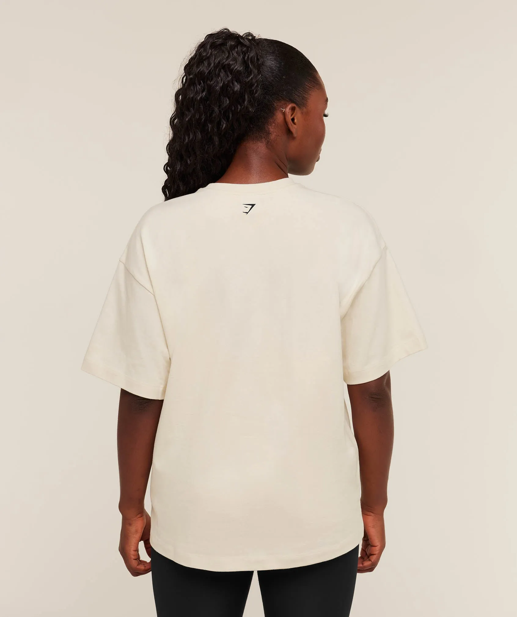 Gymshark Juicy Peach Short Sleeve T-Shirt - Oat White sold by Gymshark product image thumbnail 2