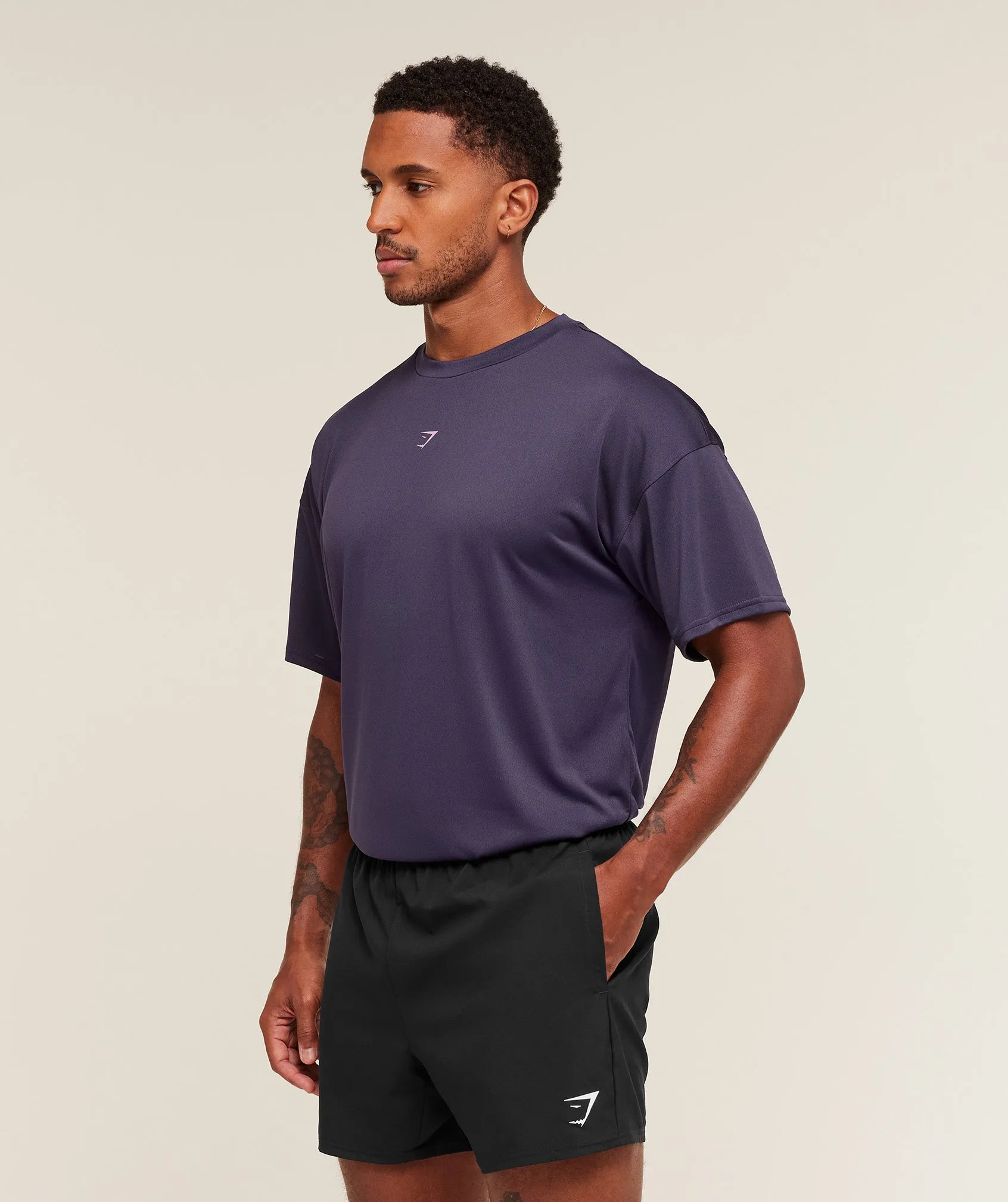 Gymshark Hybrid Athlete T-Shirt - Midnight Purple sold by Gymshark product image thumbnail 3