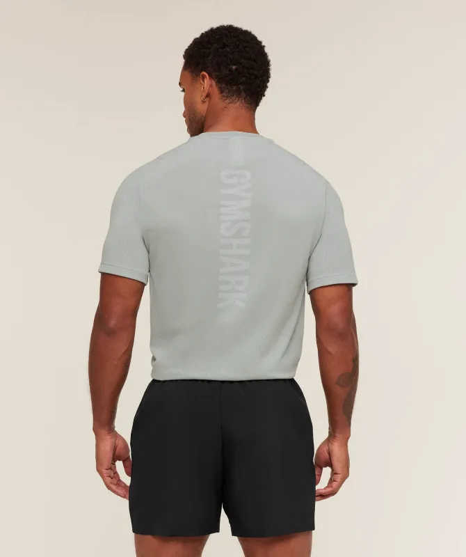 Gymshark Lightweight Seamless T-Shirt - Denim Grey/Light Grey sold by Gymshark
