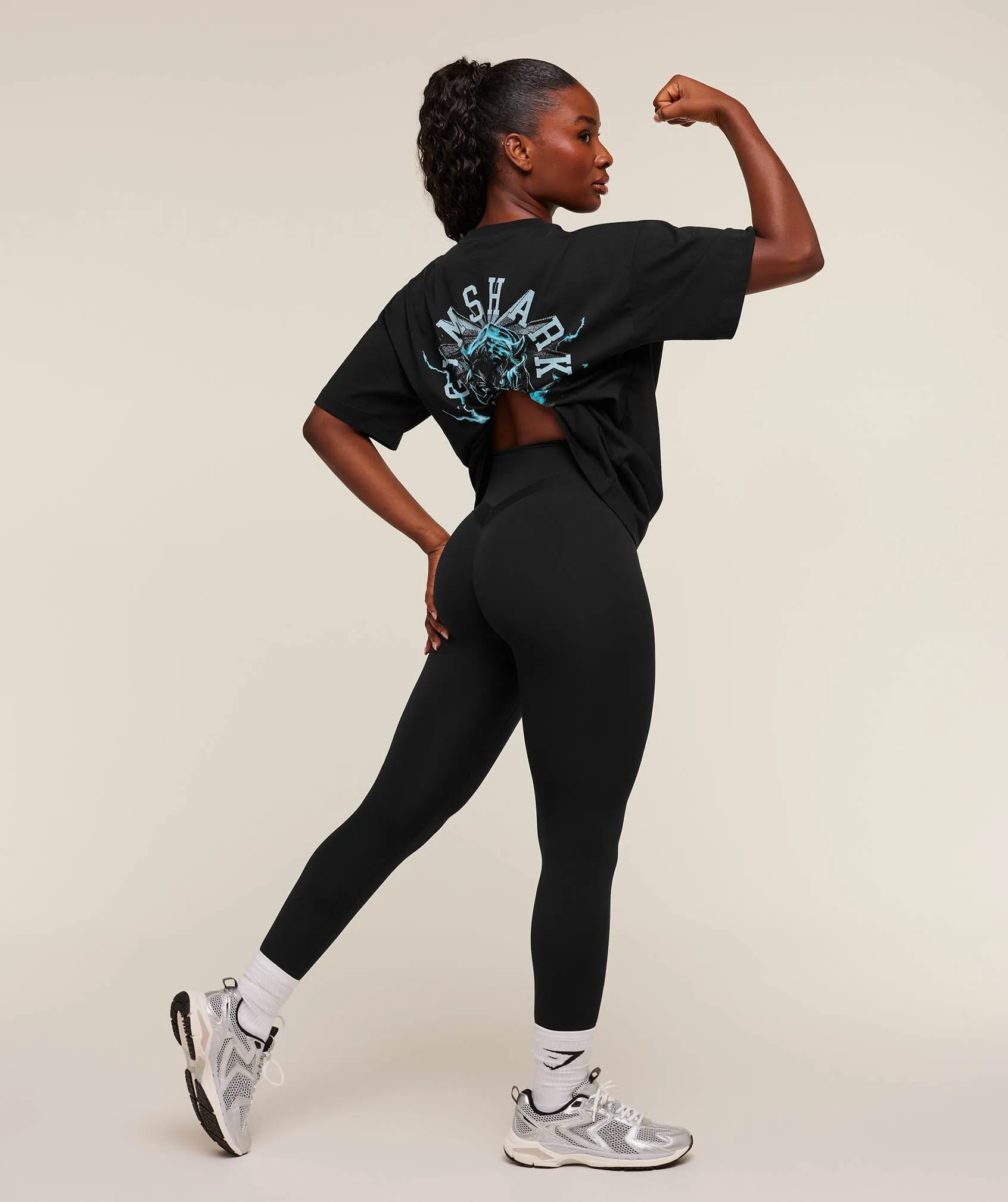 Gymshark Panther Graphic T-Shirt - GS Black sold by Gymshark product image thumbnail 4