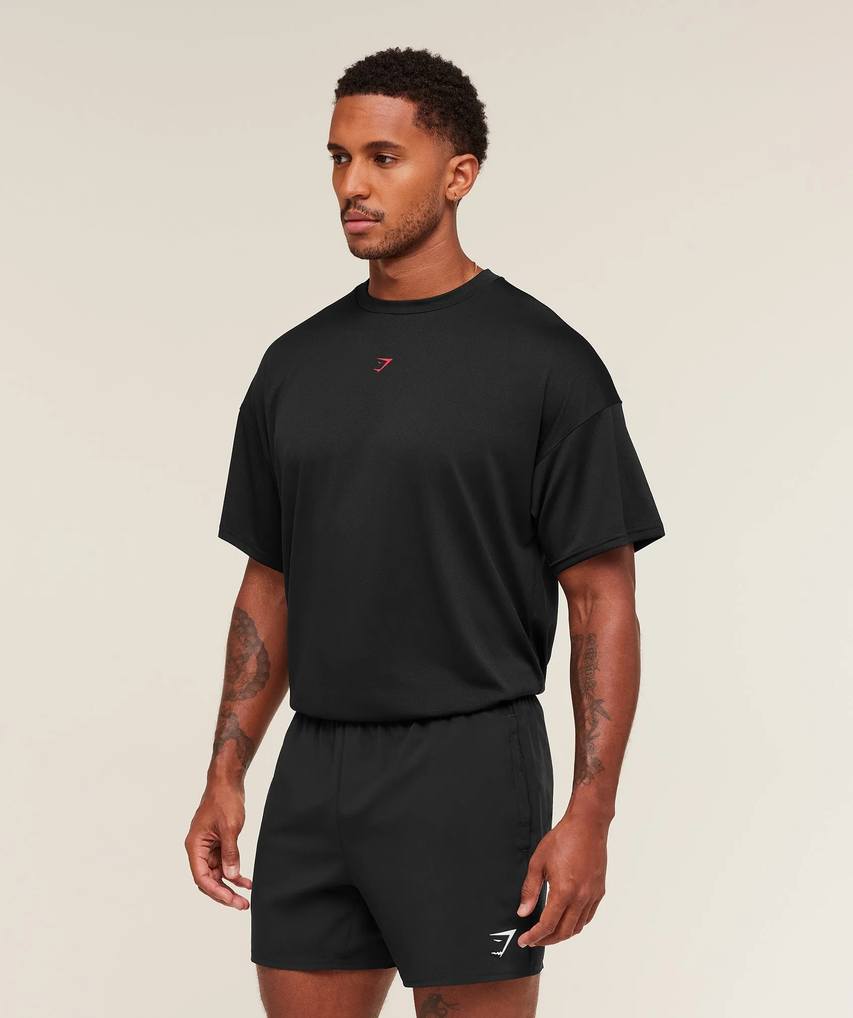 Gymshark Hybrid Athlete T-Shirt - GS Black sold by Gymshark product image thumbnail 3