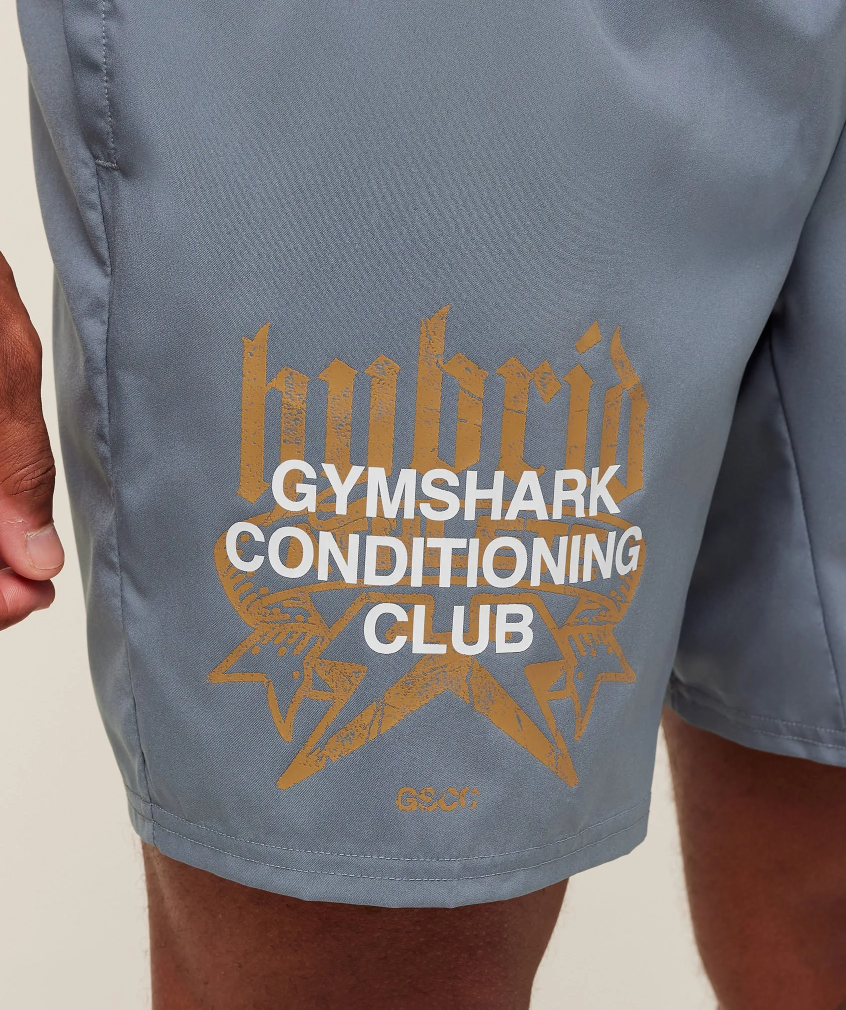Gymshark Hybrid Graphic 7" Shorts - Iron Blue sold by Gymshark product image thumbnail 5