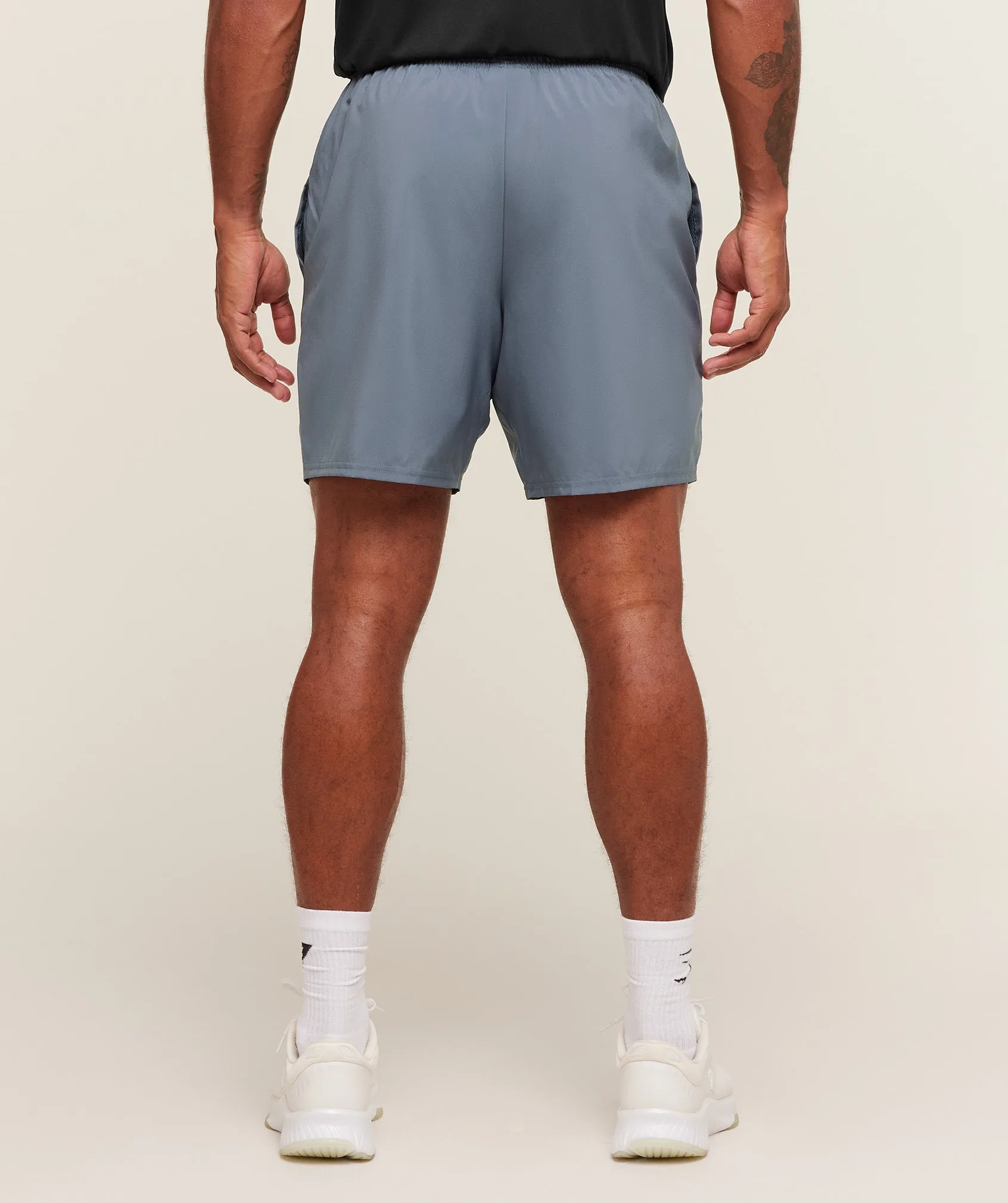 Gymshark Hybrid Graphic 7" Shorts - Iron Blue sold by Gymshark product image thumbnail 2