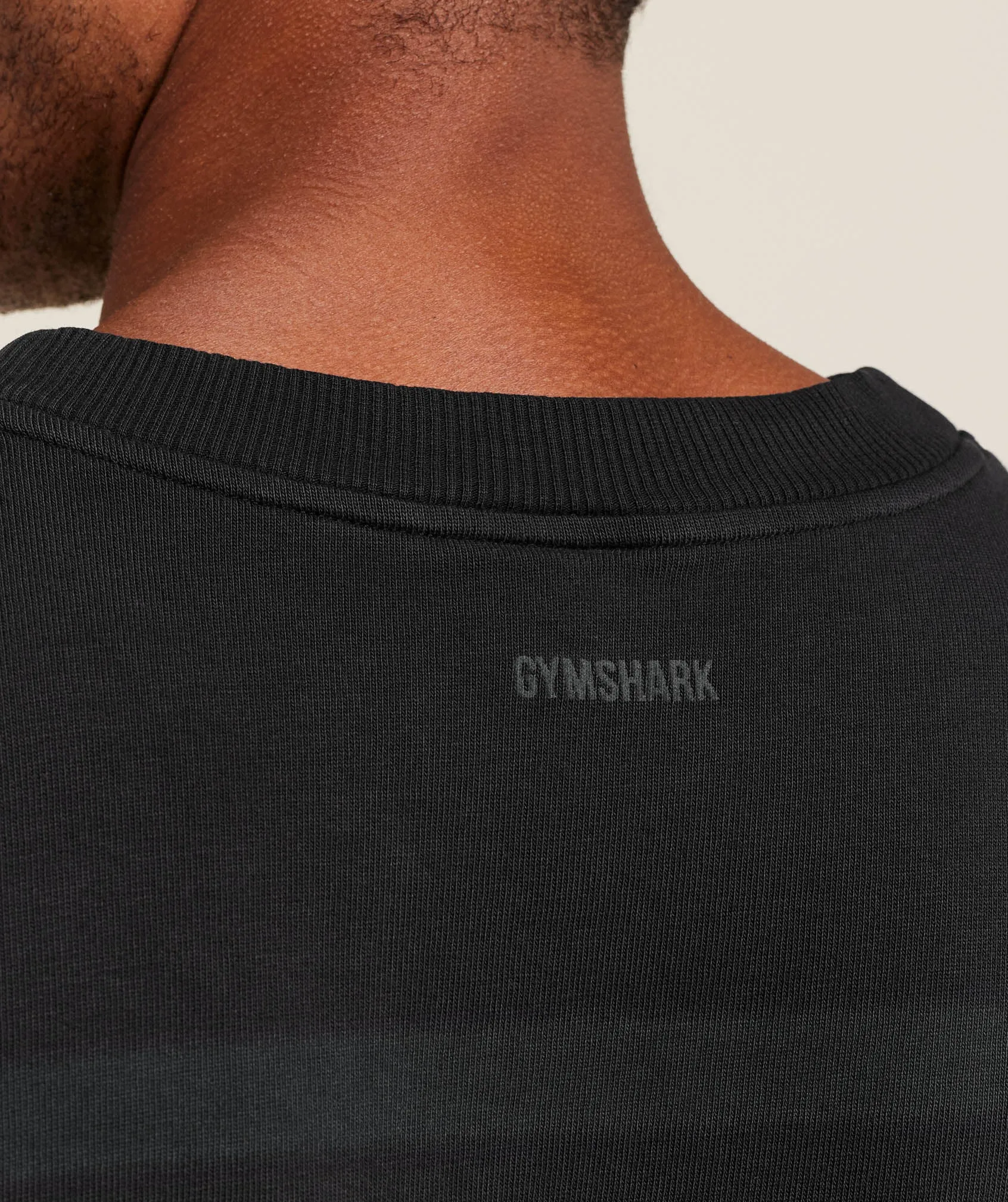 Gymshark Collegiate Washed Jersey T-Shirt - Black sold by Gymshark product image thumbnail 5