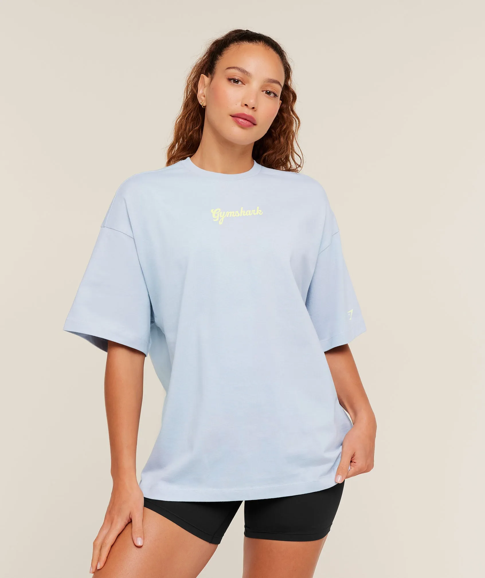 Gymshark Après-Lift Club Oversized T-Shirt - GS Smoke Blue sold by Gymshark product image thumbnail 2