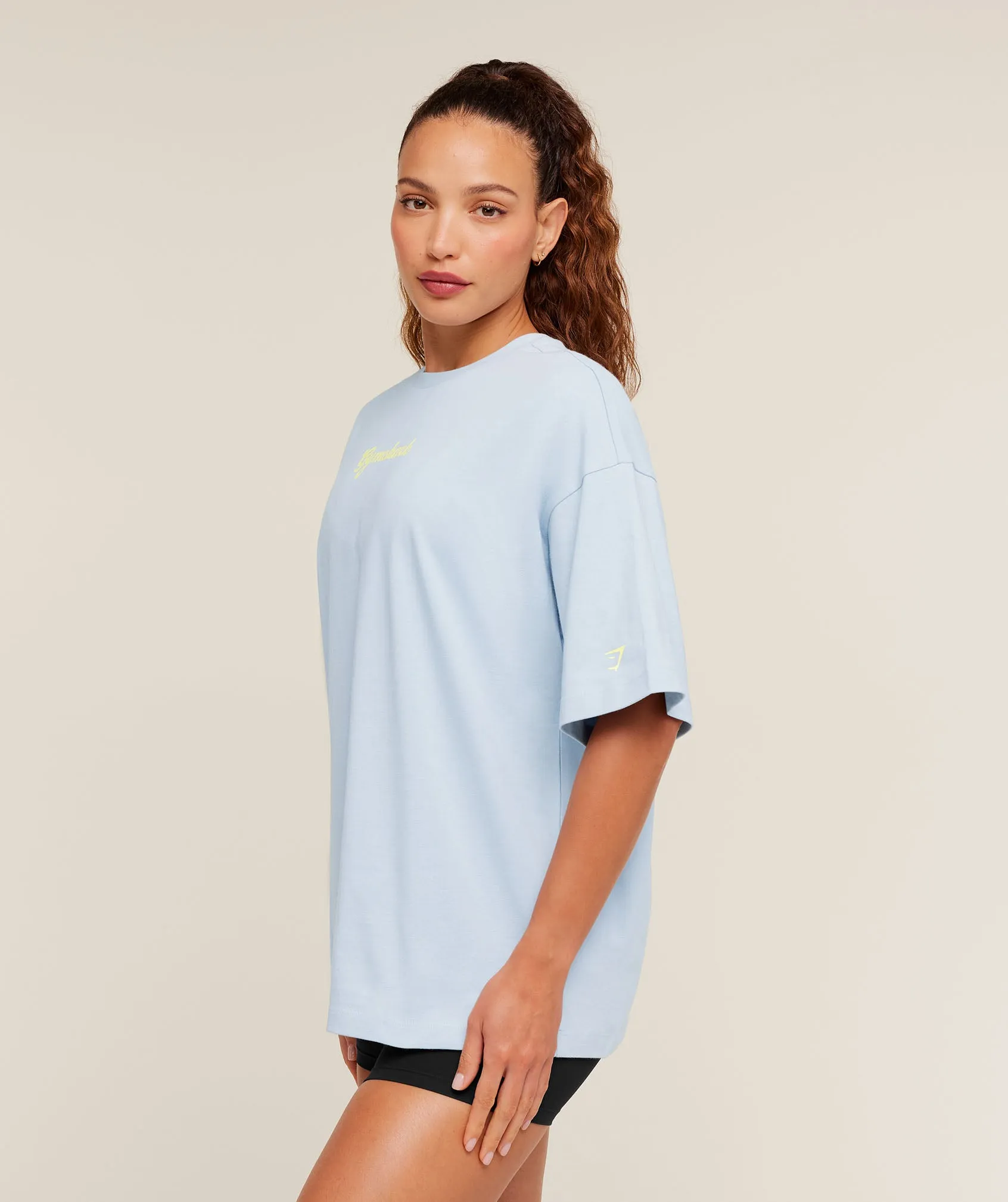 Gymshark Après-Lift Club Oversized T-Shirt - GS Smoke Blue sold by Gymshark product image thumbnail 3