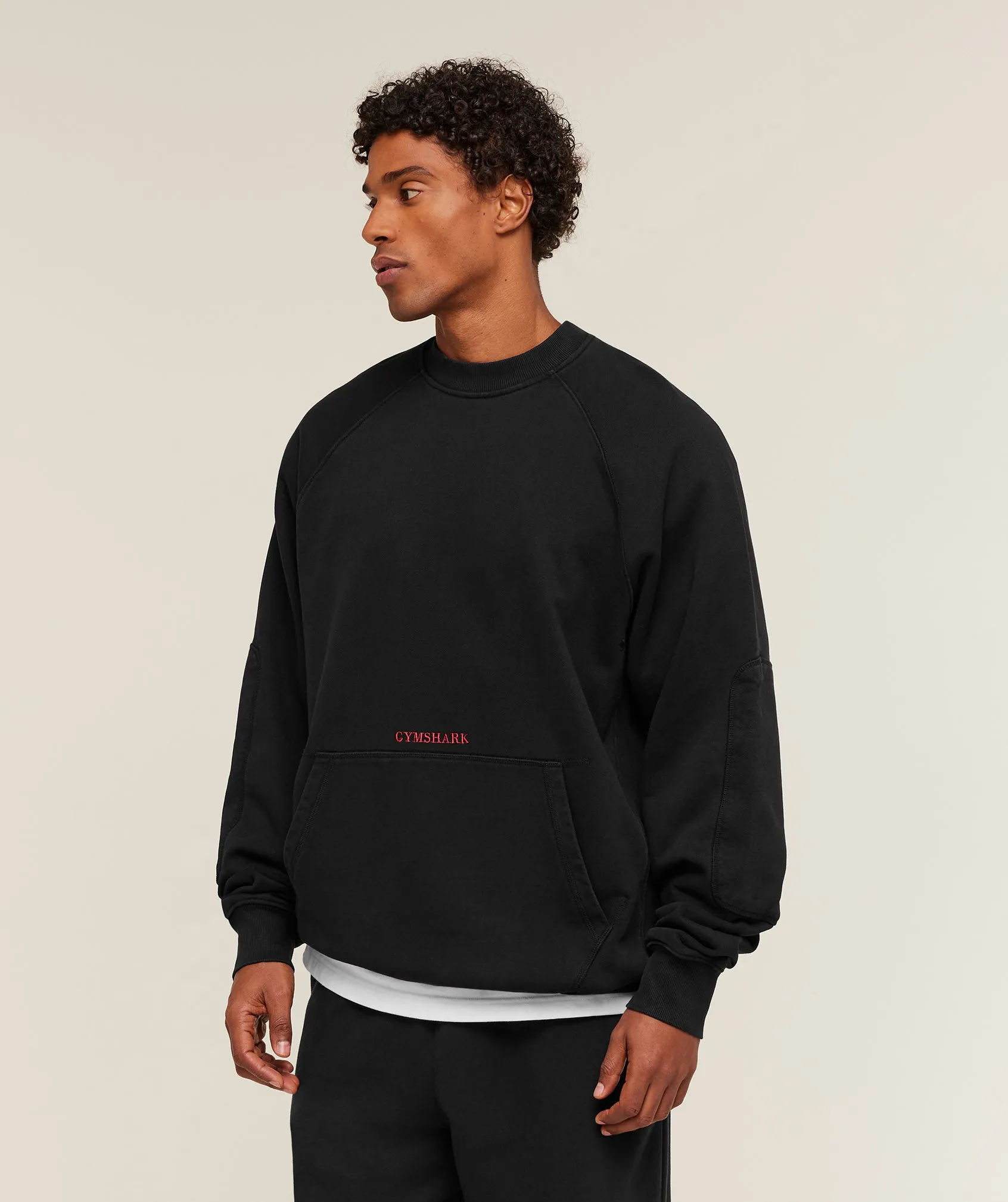 Gymshark Premium Heavyweight Crew - Black sold by Gymshark product image thumbnail 3