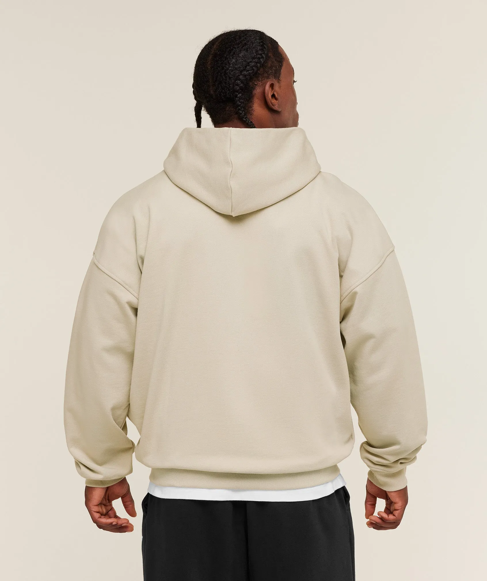 Gymshark Layered Graphic Zip Up Hoodie - Pebble Grey sold by Gymshark product image thumbnail 2