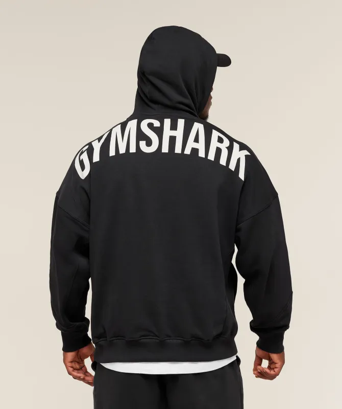 Gymshark Power Hoodie - Black/Oat White sold by Gymshark