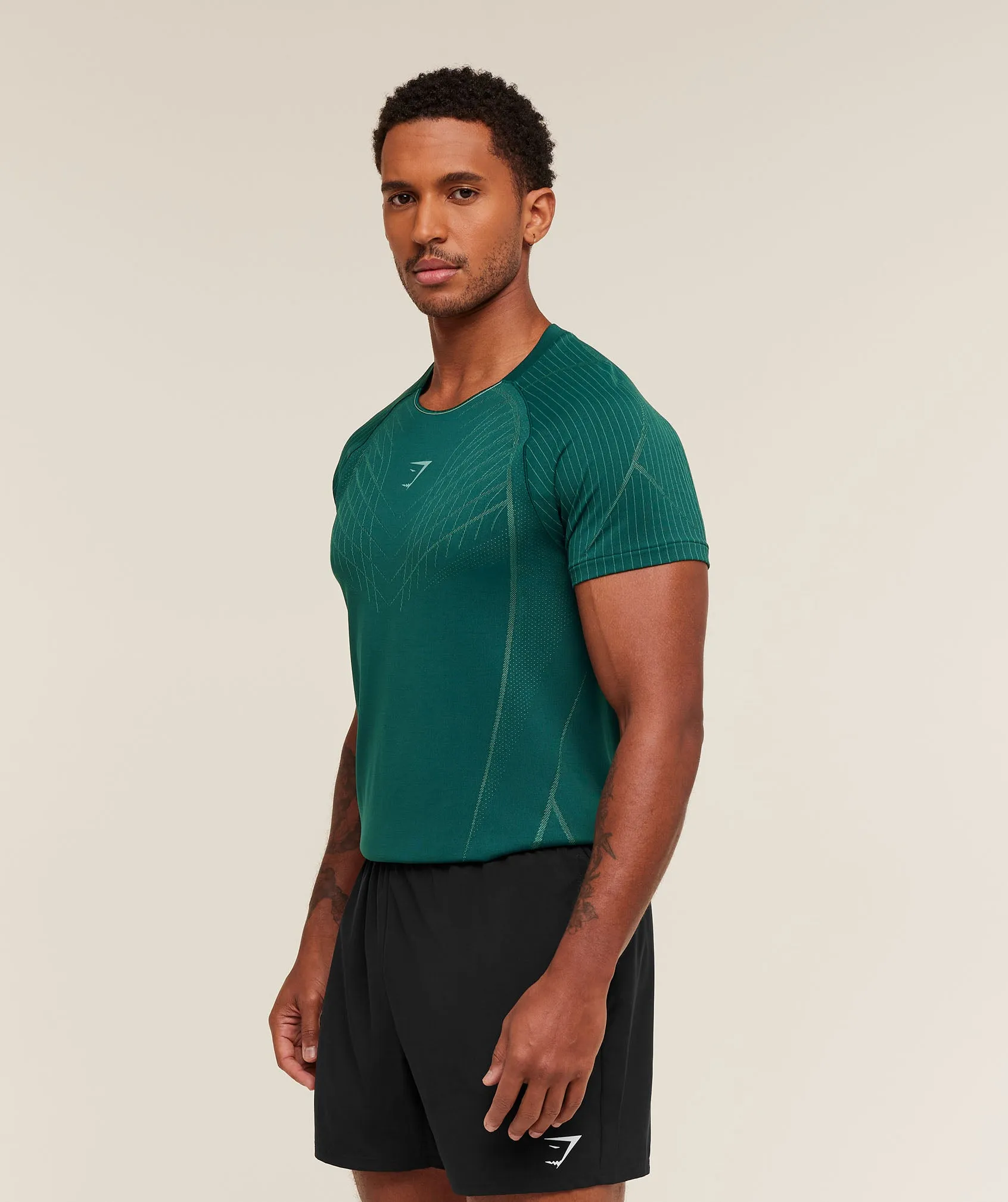 Gymshark Apex Seamless T-Shirt - Weighted Teal/Muted Teal sold by Gymshark product image thumbnail 3