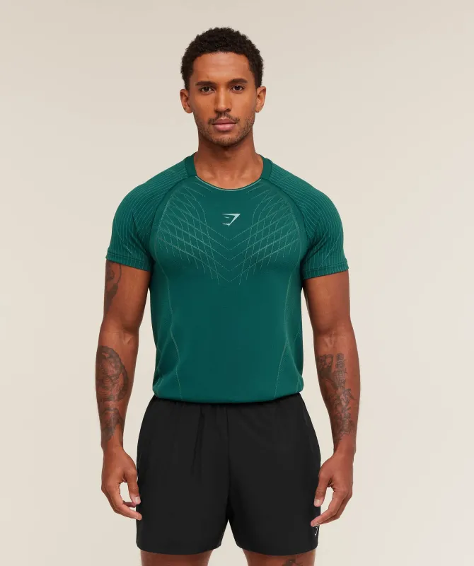 Gymshark Apex Seamless T-Shirt - Weighted Teal/Muted Teal sold by Gymshark