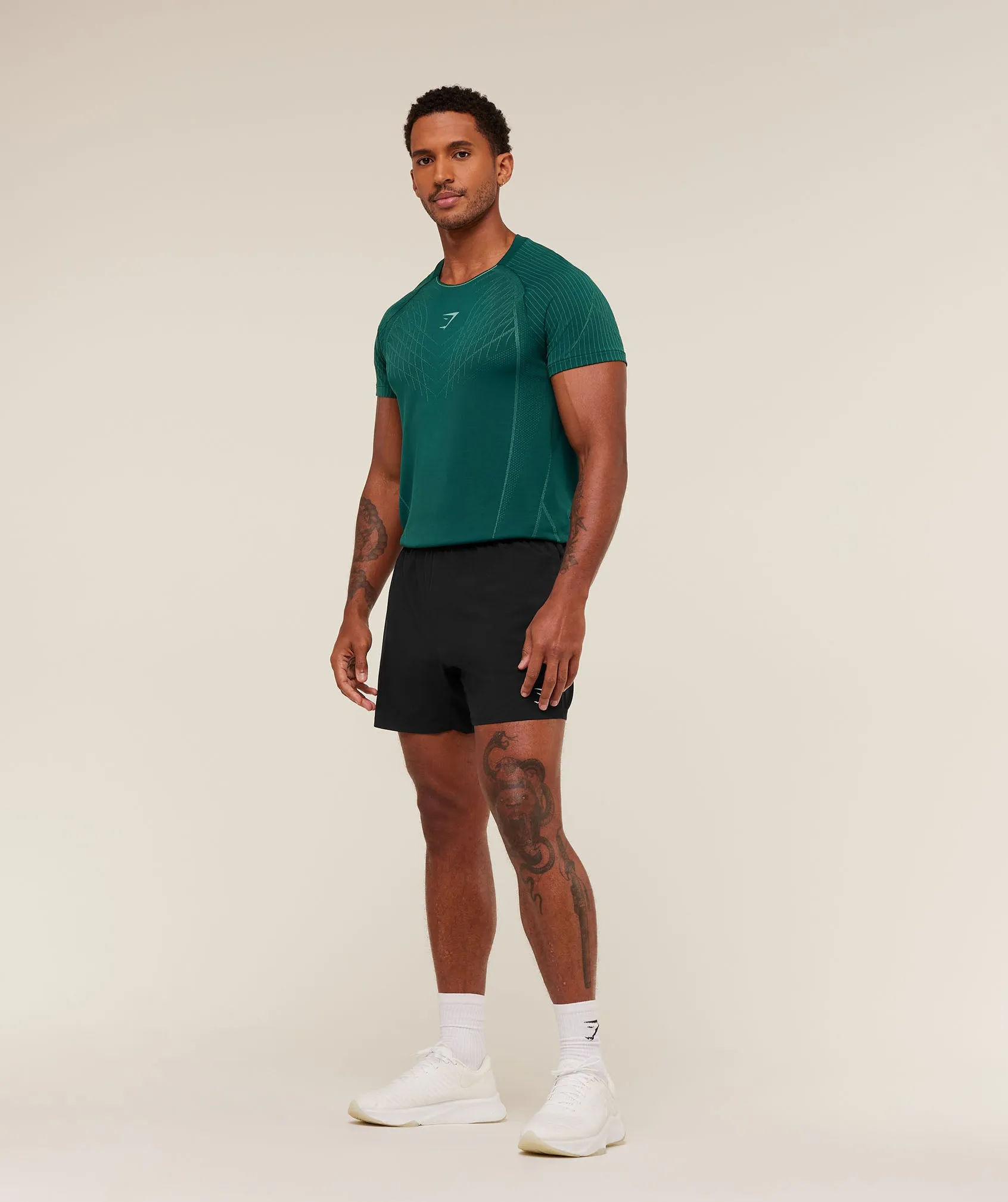 Gymshark Apex Seamless T-Shirt - Weighted Teal/Muted Teal sold by Gymshark product image thumbnail 5