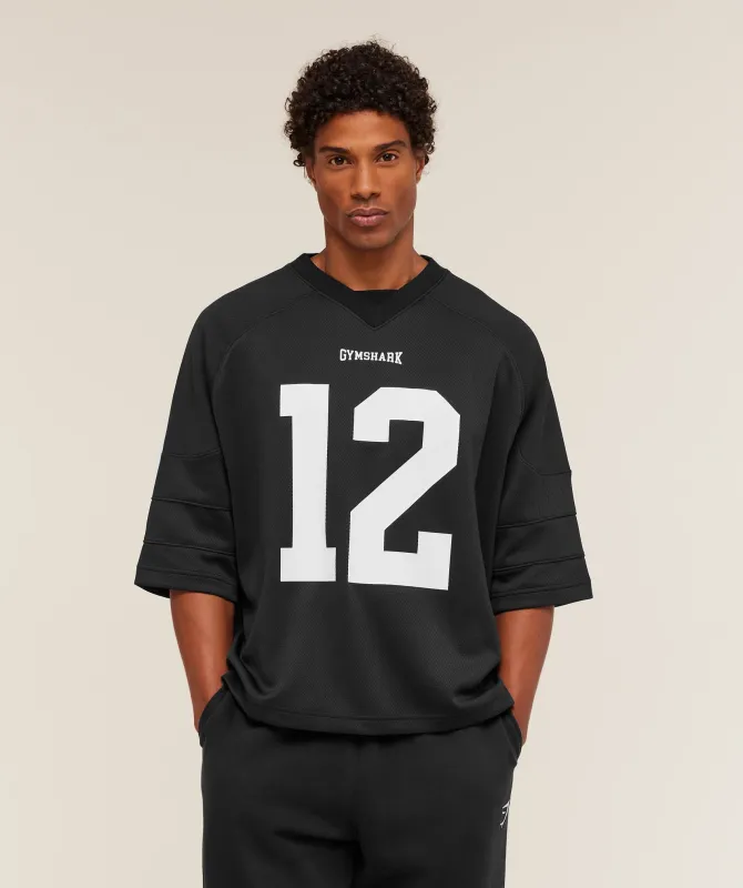 Gymshark American Football Jersey - Black sold by Gymshark