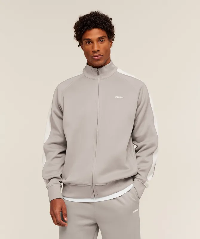 Gymshark Tricot Track Jacket - Mushroom Grey sold by Gymshark