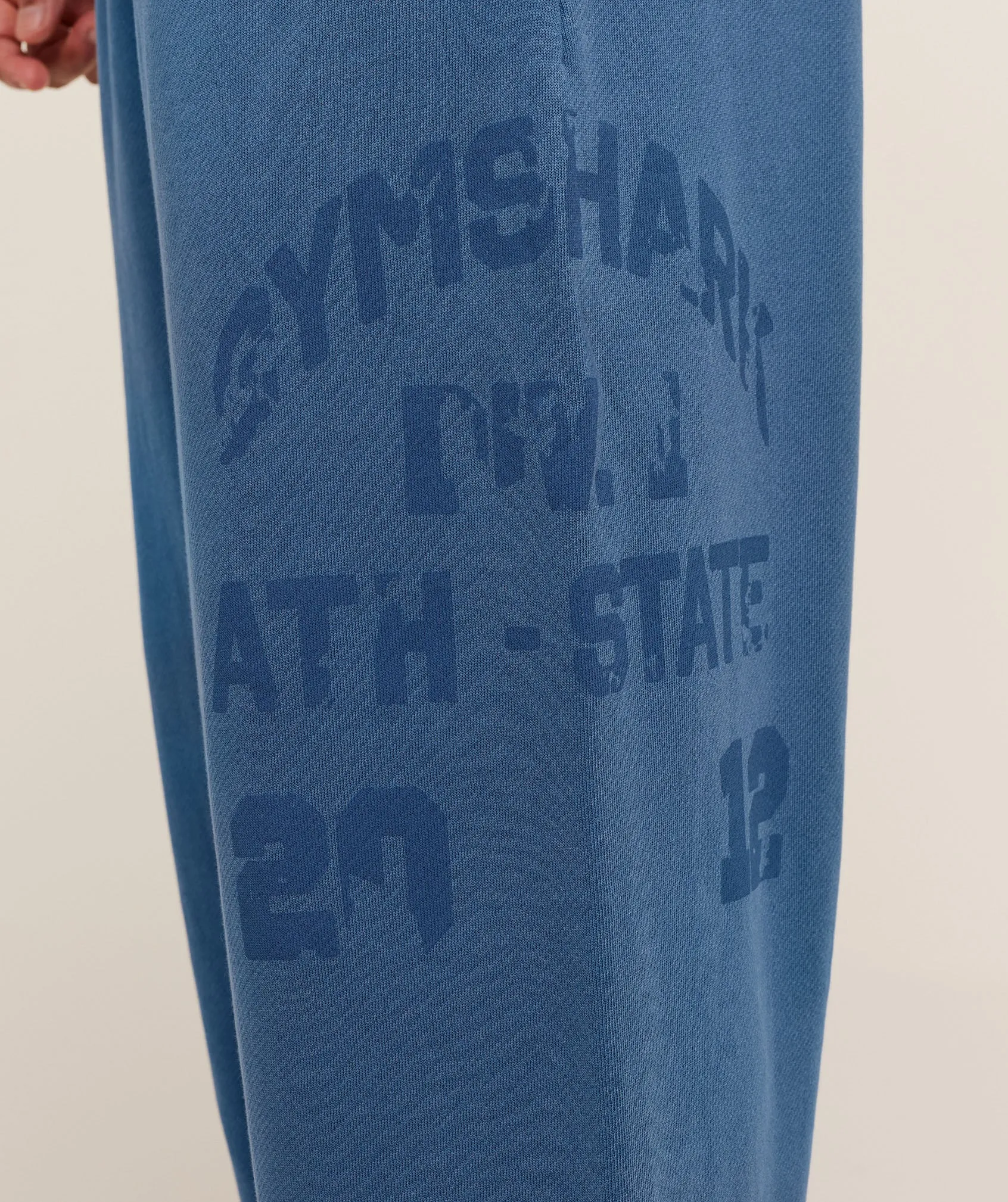 Gymshark Collegiate Washed Wide Leg Jogger - Compound Blue sold by Gymshark product image thumbnail 4