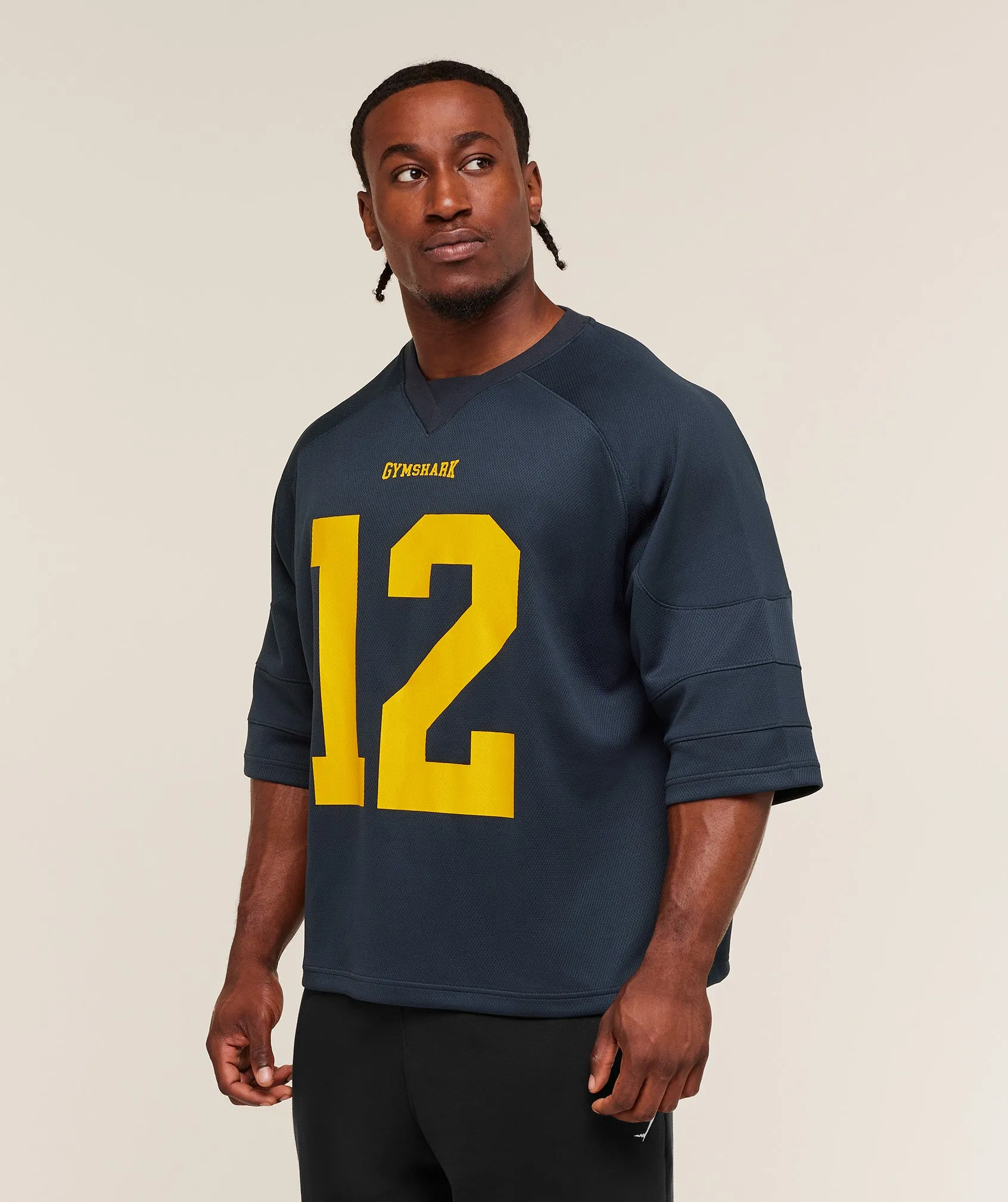 Gymshark American Football Jersey - Heavy Blue sold by Gymshark product image thumbnail 5