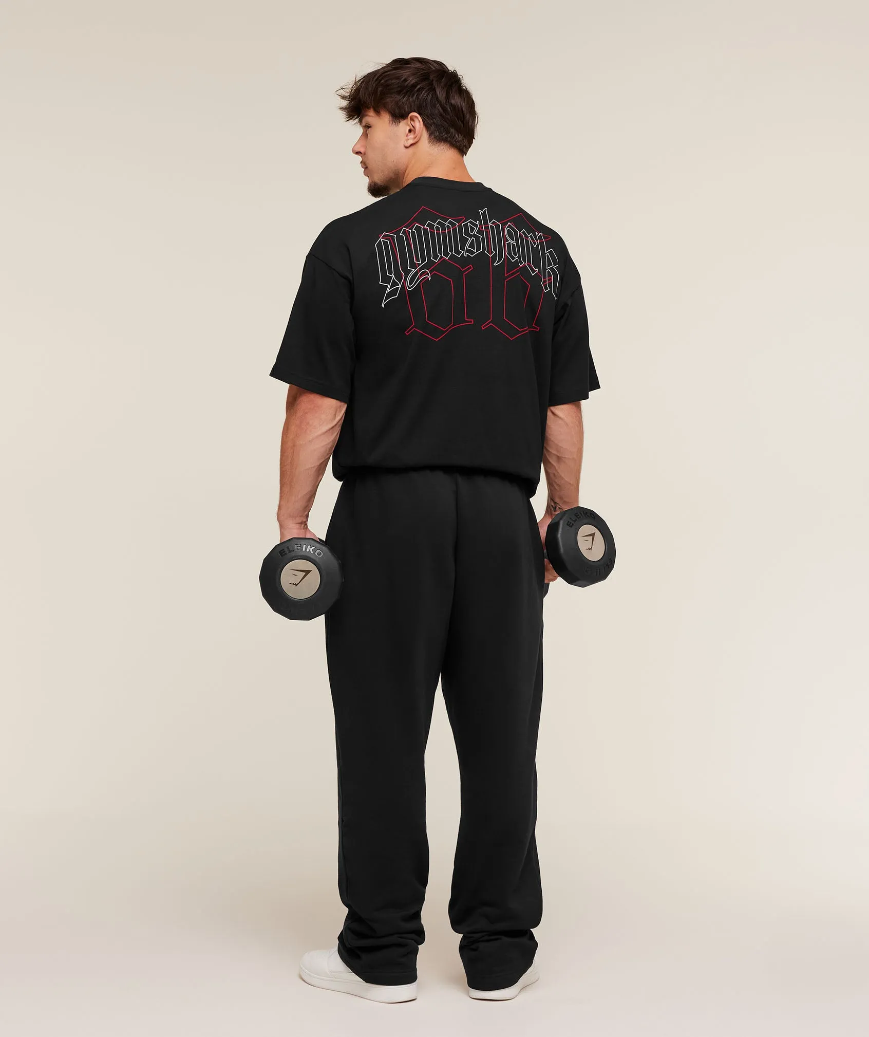 Gymshark Outline Graphic T-Shirt - Black sold by Gymshark product image thumbnail 5