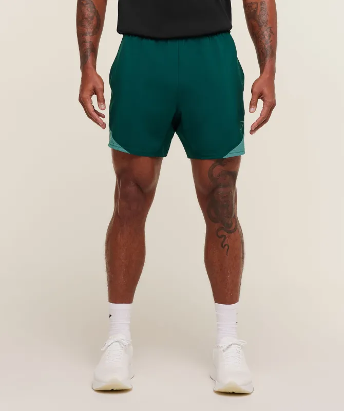 Gymshark Arrival Block 6" Shorts - Weighted Teal sold by Gymshark