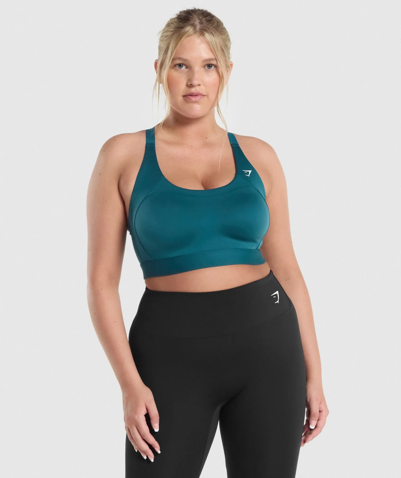 Gymshark Racer Back Sports Bra - Teal sold by Gymshark