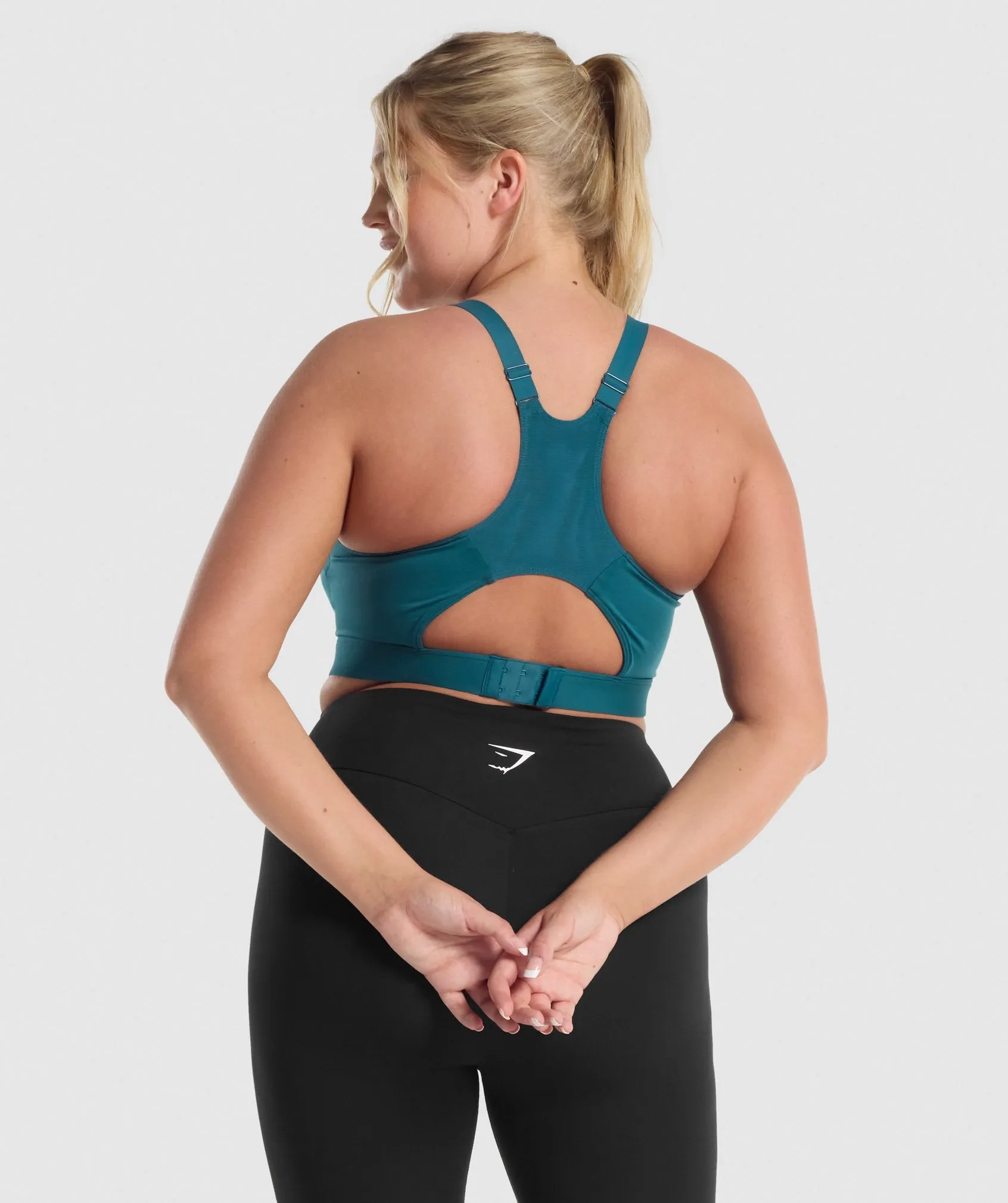 Gymshark Racer Back Sports Bra - Teal sold by Gymshark product image thumbnail 2