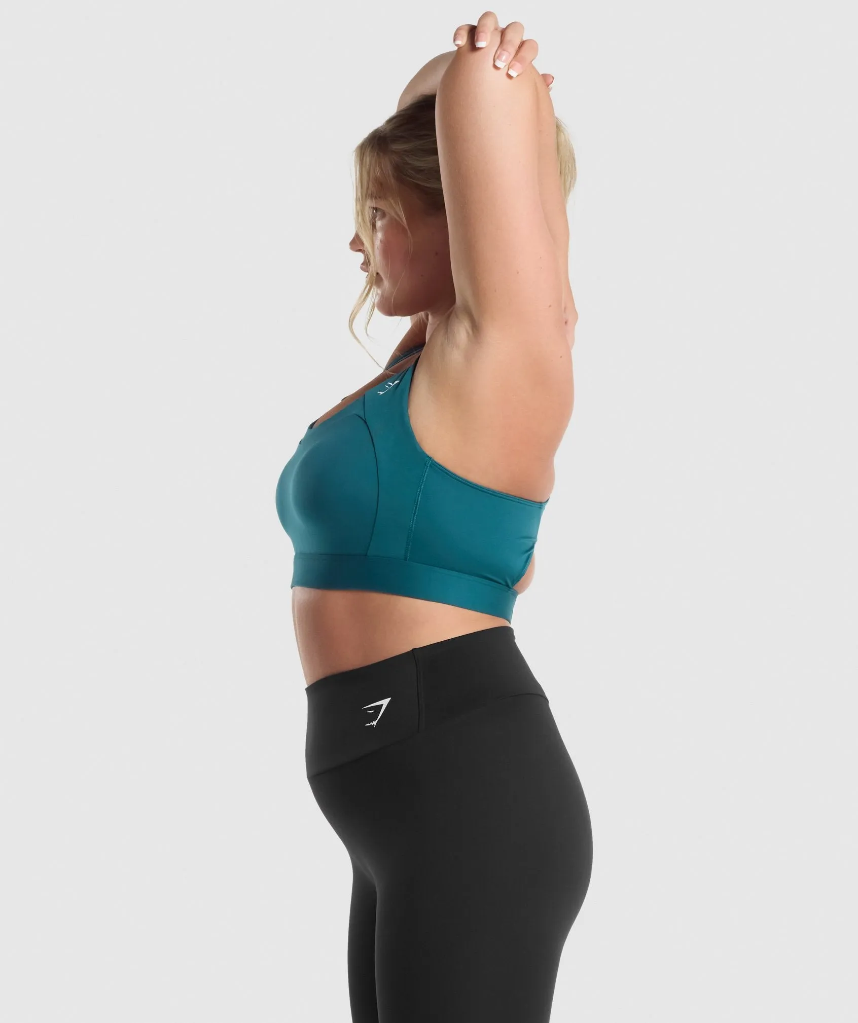 Gymshark Racer Back Sports Bra - Teal sold by Gymshark product image thumbnail 3