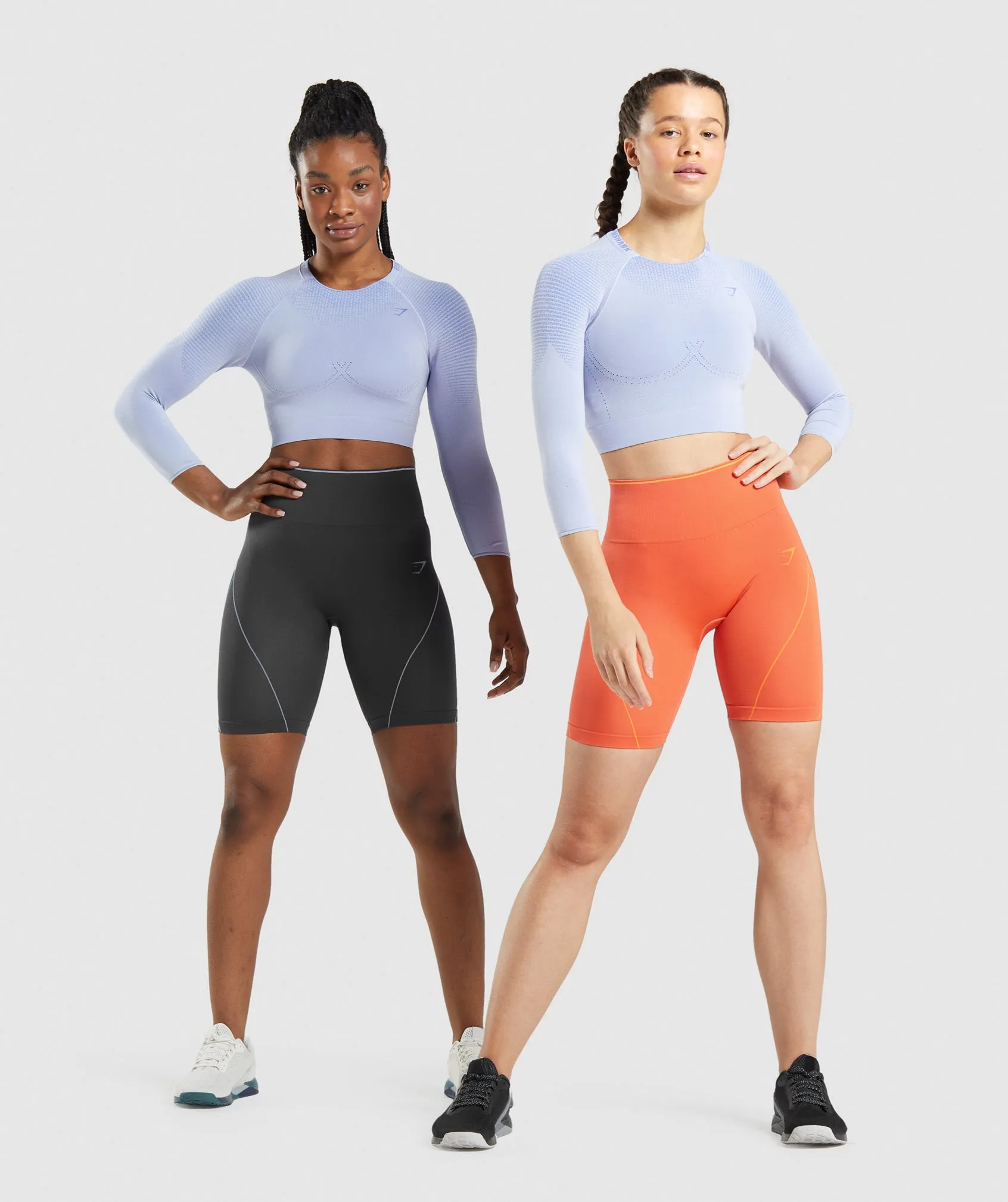 Gymshark Apex Seamless Crop Top - Lavender Blue/Court Blue sold by Gymshark product image thumbnail 4