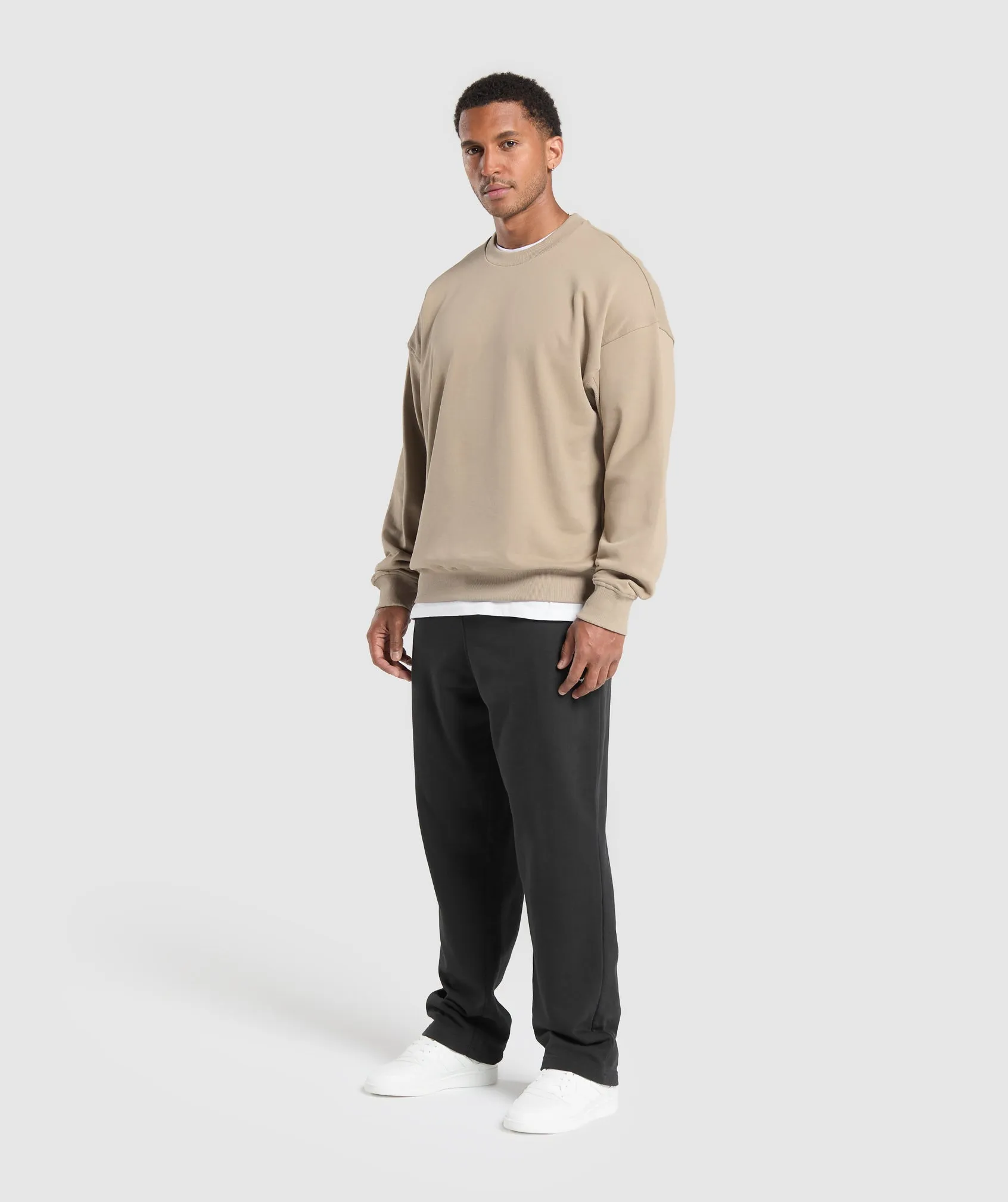Gymshark Rest Day Essentials Crew - Sand Brown sold by Gymshark product image thumbnail 4
