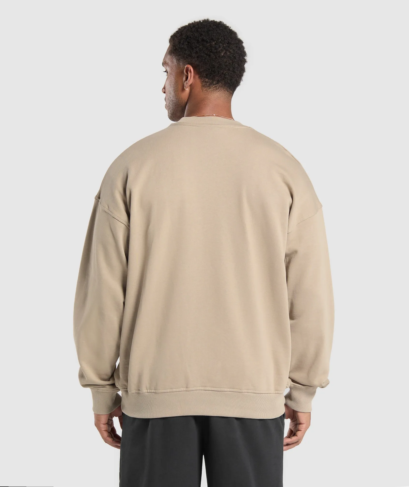 Gymshark Rest Day Essentials Crew - Sand Brown sold by Gymshark product image thumbnail 2