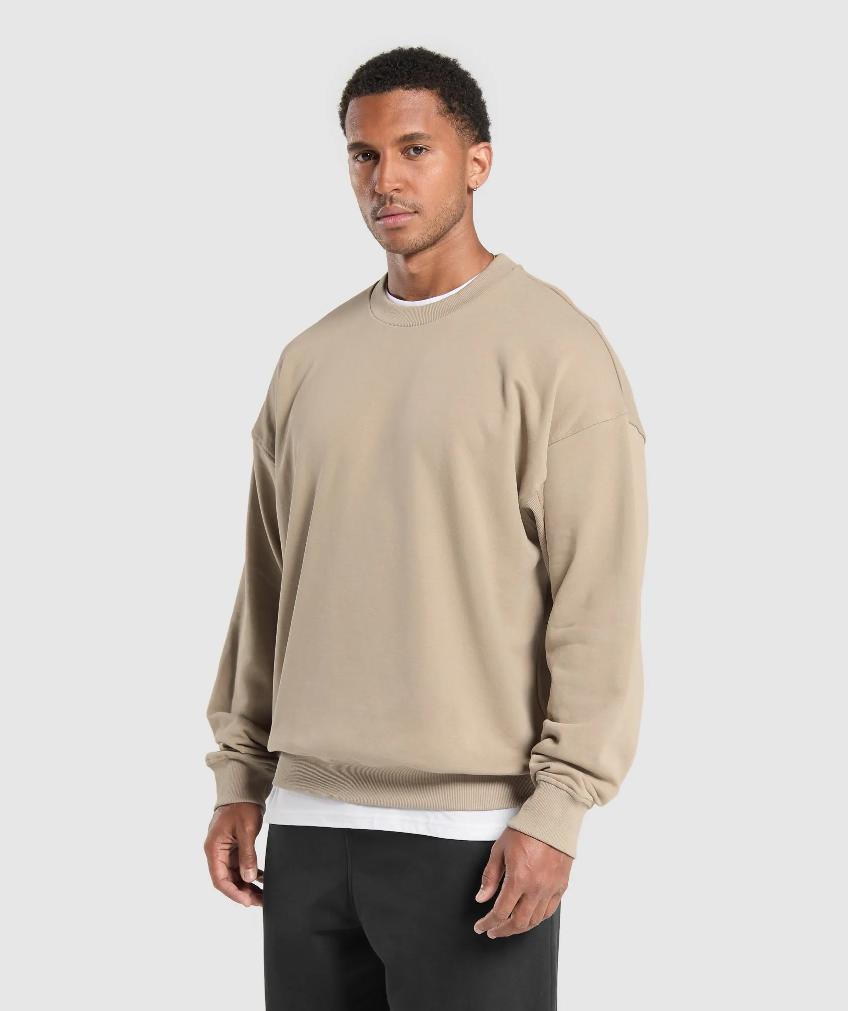 Gymshark Rest Day Essentials Crew - Sand Brown sold by Gymshark product image thumbnail 3