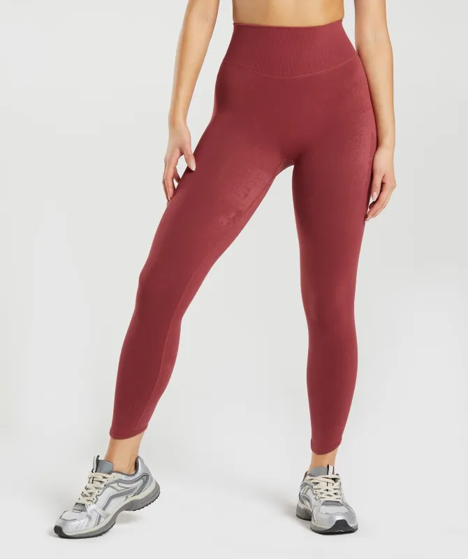Gymshark Rest Day Seamless Leggings - Pomegranate Red sold by Gymshark