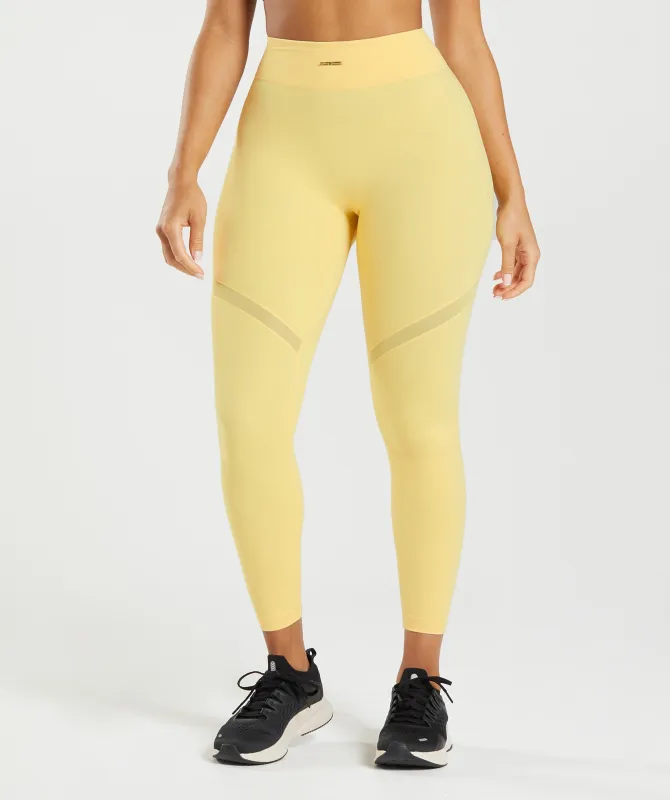 Gymshark Whitney Mesh Leggings - Pollen sold by Gymshark