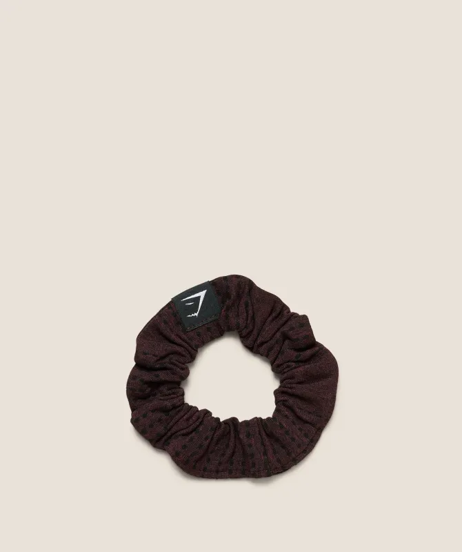Gymshark Vital Scrunchie - Rich Maroon/Marl sold by Gymshark