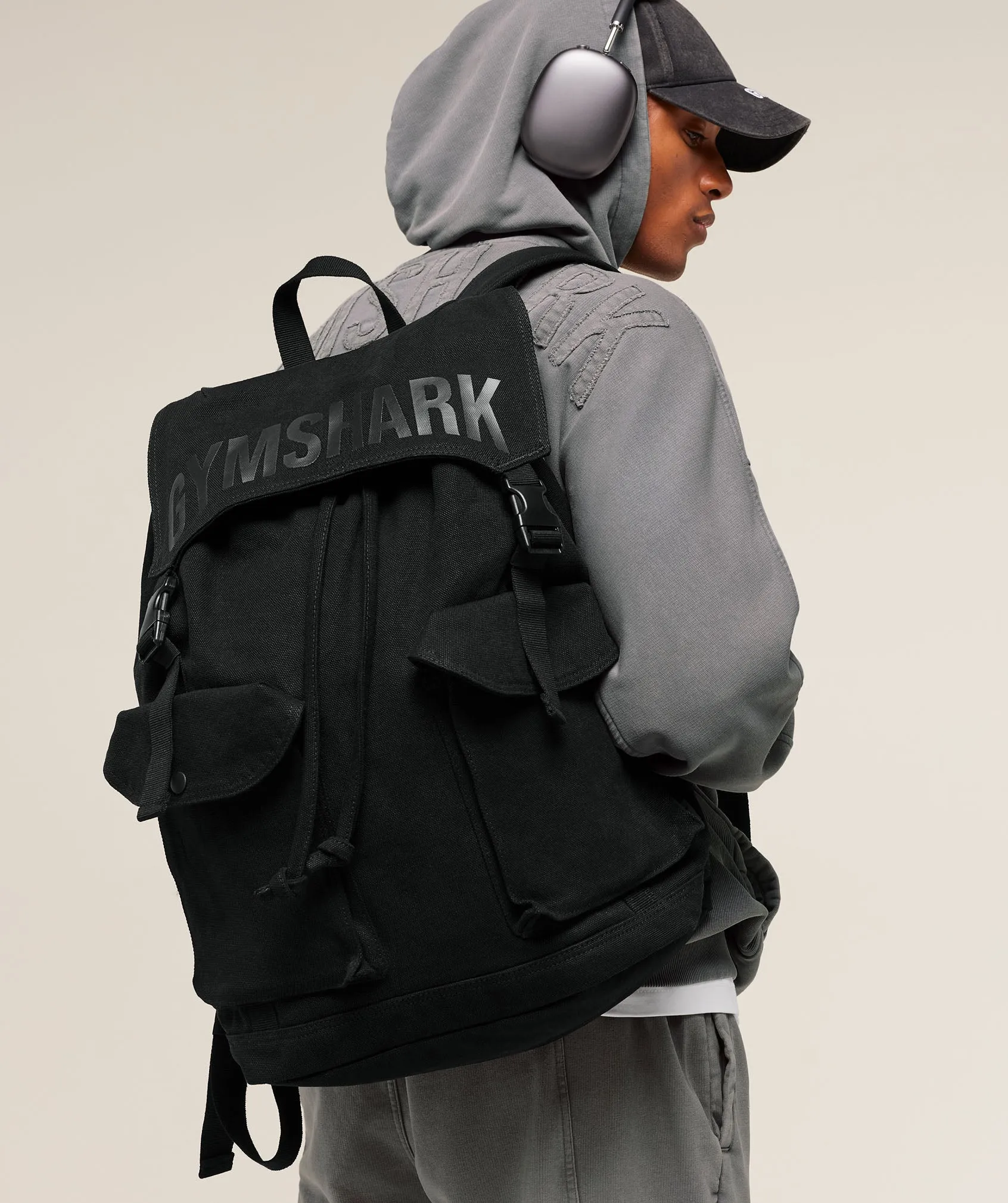 Gymshark Power Backpack - Black/Asphalt Grey sold by Gymshark product image thumbnail 2