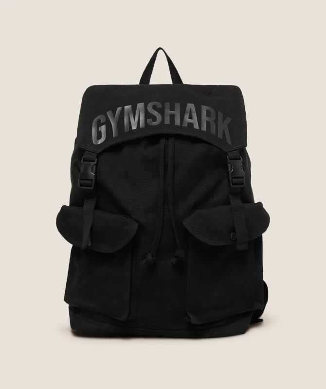 Gymshark Power Backpack - Black/Asphalt Grey sold by Gymshark
