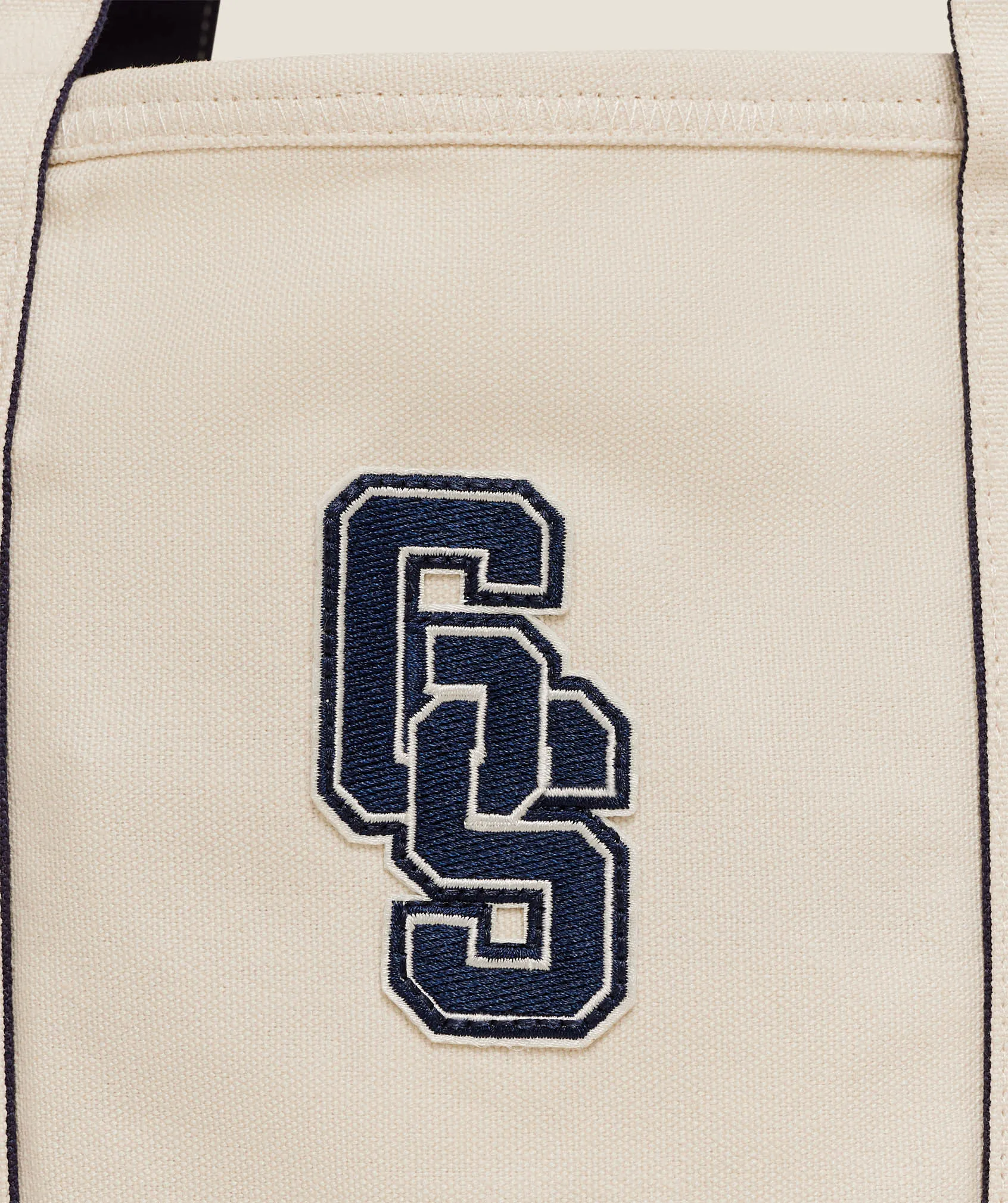 Gymshark Collegiate Mini Tote Bag - Heavy Blue/Oat White/Athletic Burgundy sold by Gymshark product image thumbnail 3