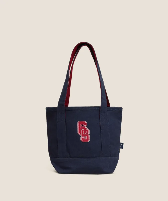Gymshark Collegiate Mini Tote Bag - Heavy Blue sold by Gymshark