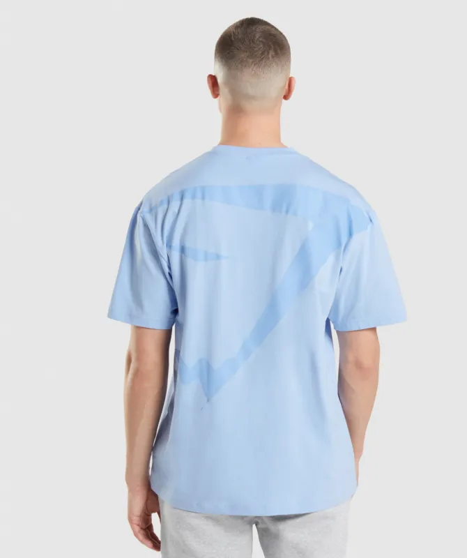 Gymshark Sharkhead T-Shirt - Moonstone Blue sold by Gymshark