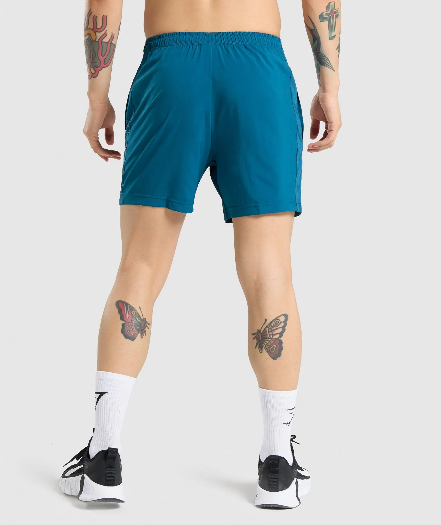 Gymshark Graphic Sport Shorts - Teal sold by Gymshark product image thumbnail 2
