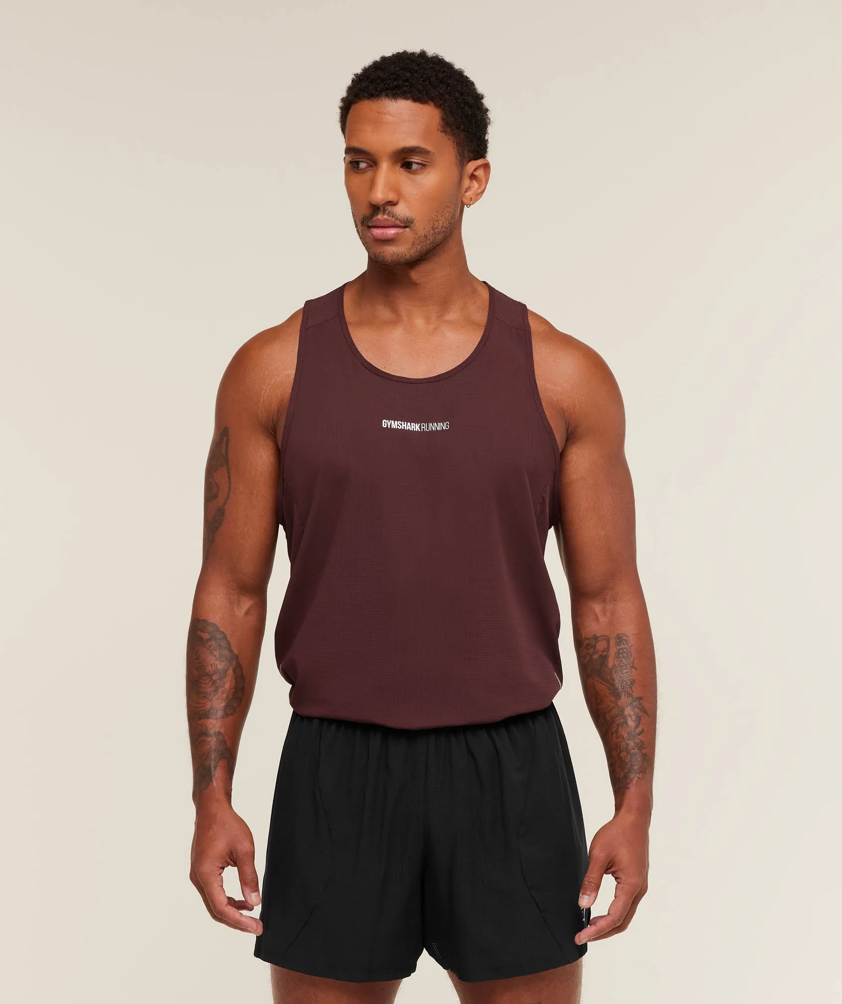 Gymshark Running Tank - Rich Maroon sold by Gymshark