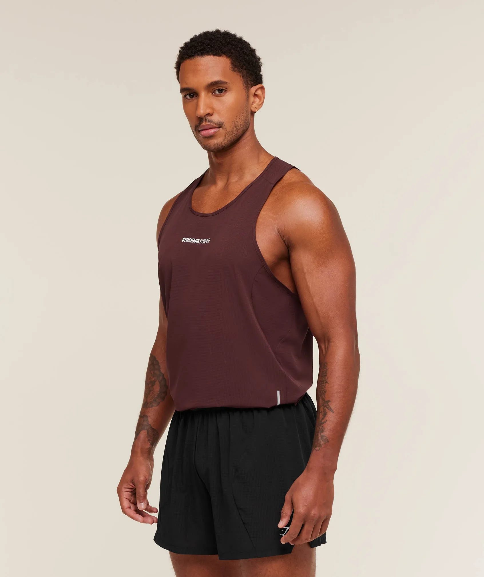 Gymshark Running Tank - Rich Maroon sold by Gymshark product image thumbnail 3