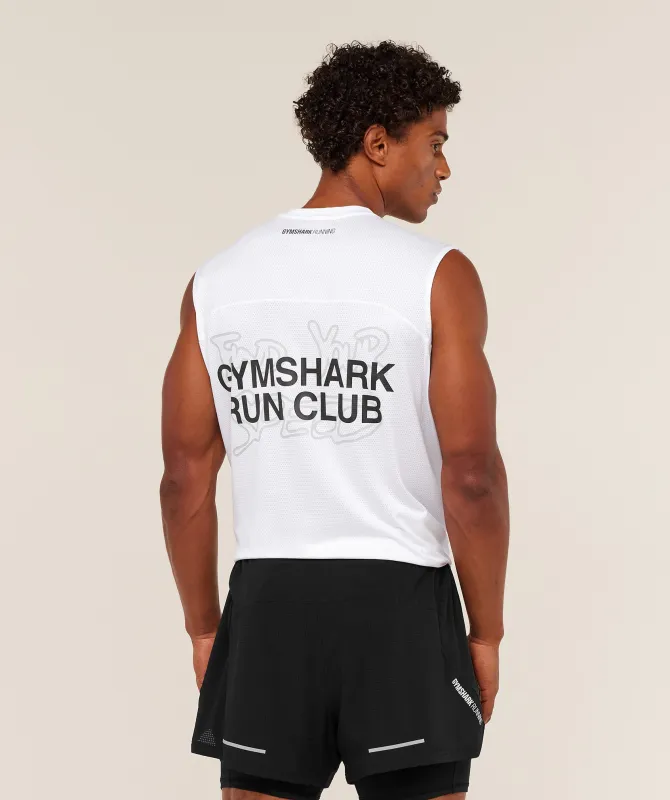 Gymshark Find Your Speed Tank - White made by Gymshark