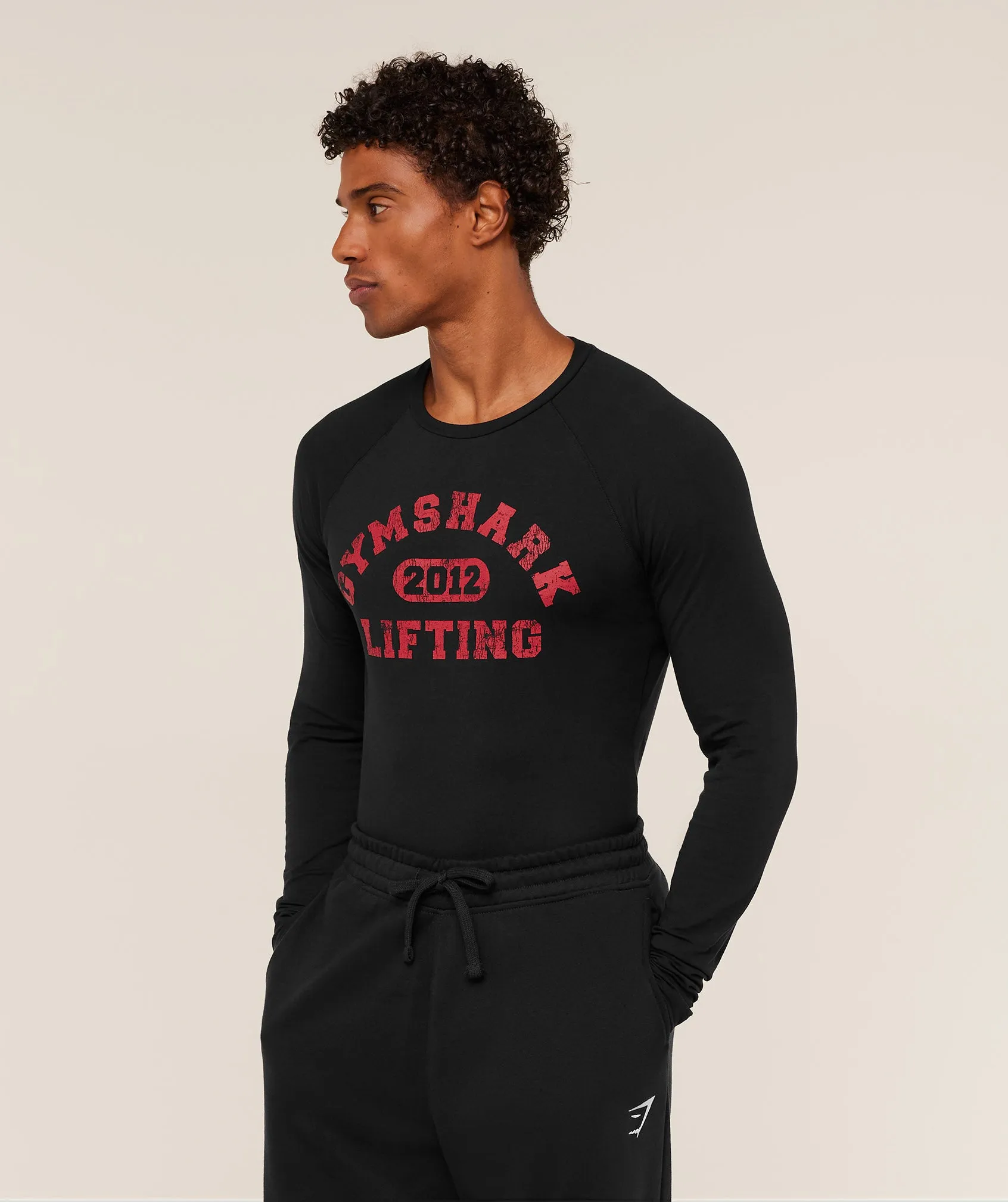 Gymshark Lifting Long Sleeve T-Shirt - Black sold by Gymshark product image thumbnail 3
